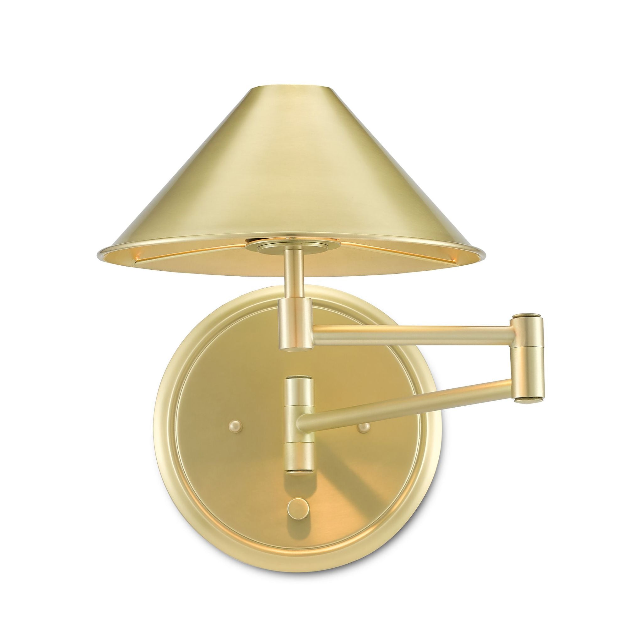 Brass swing arm on sale wall lamp