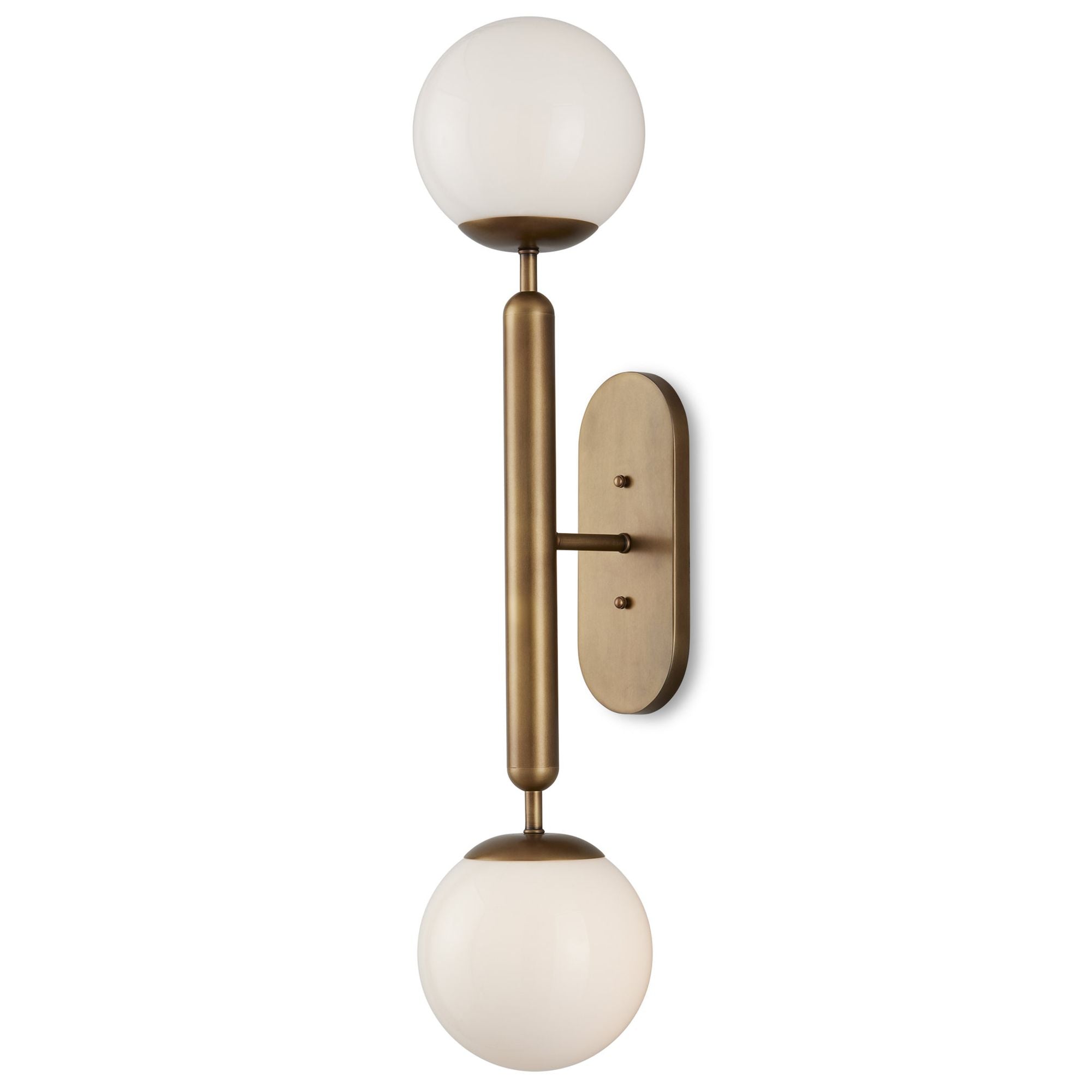 Brass globe online sconce