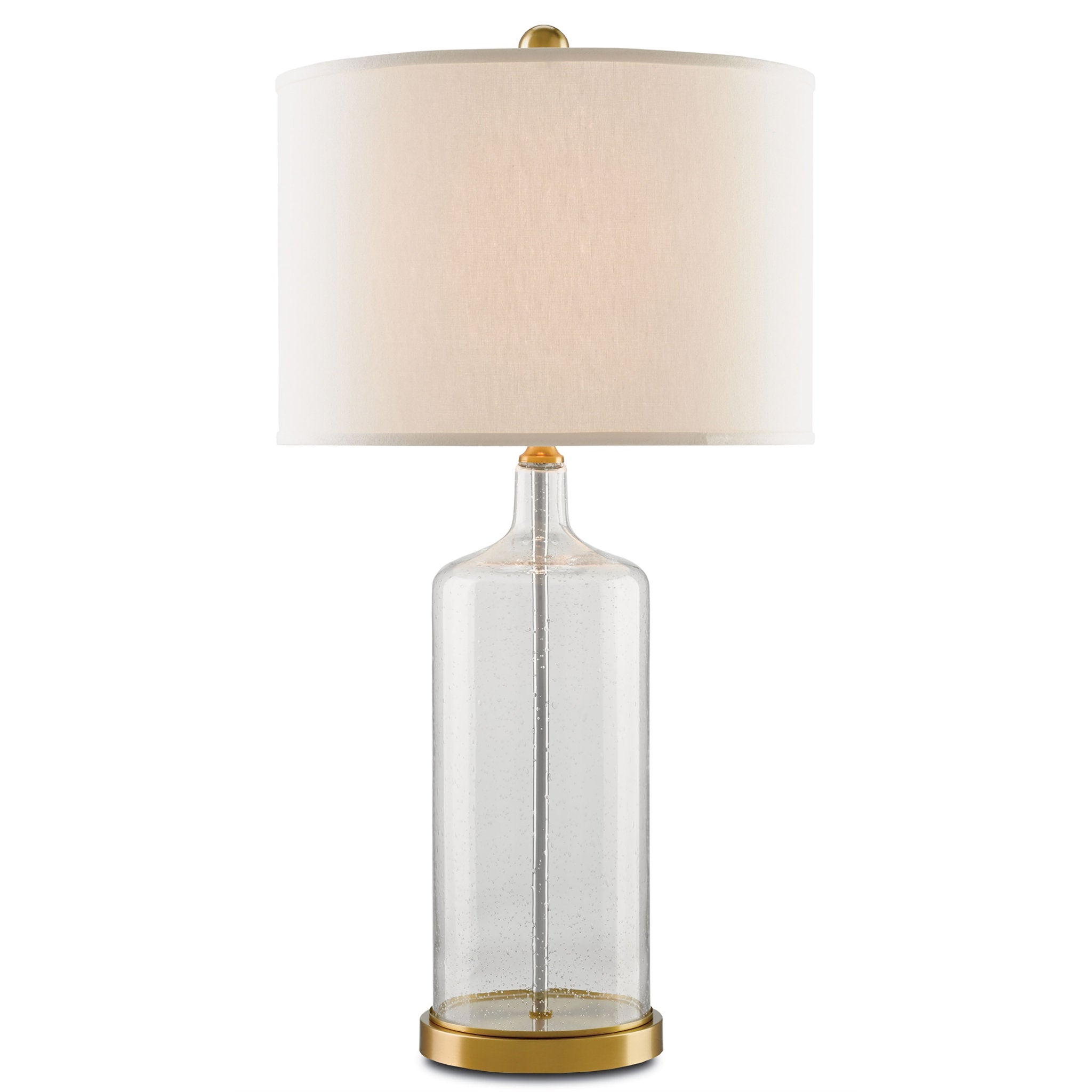 Gold and deals clear table lamp