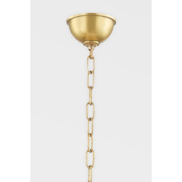 Ripley Light Chandelier in Aged Brass – Foundry Lighting