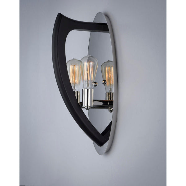 Studio M SM23800WEPN Crescendo 2-Light Wall Sconce in Wenge / Polished Nickel