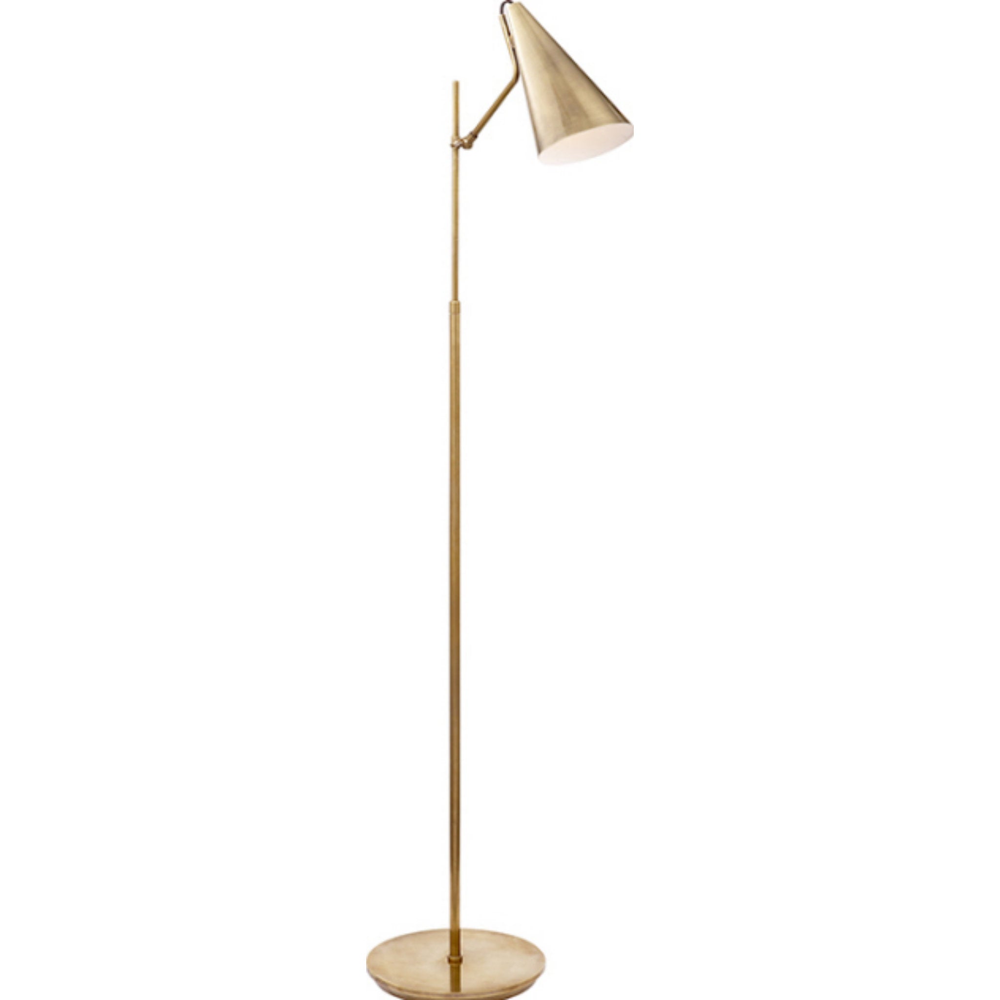 AERIN Clemente Floor Lamp in Hand Rubbed Antique Brass