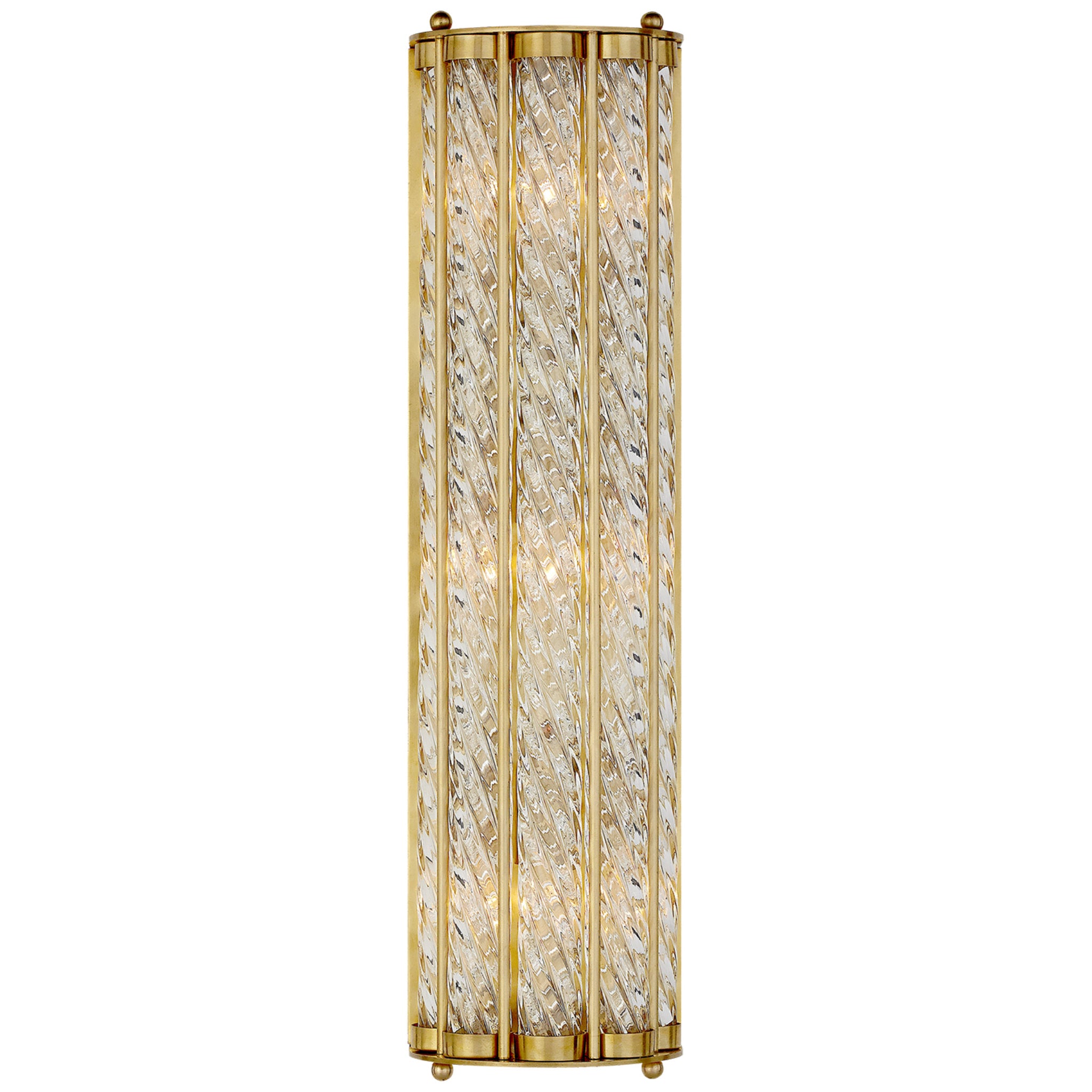 AERIN Eaton Linear Sconce in Hand Rubbed Antique Brass