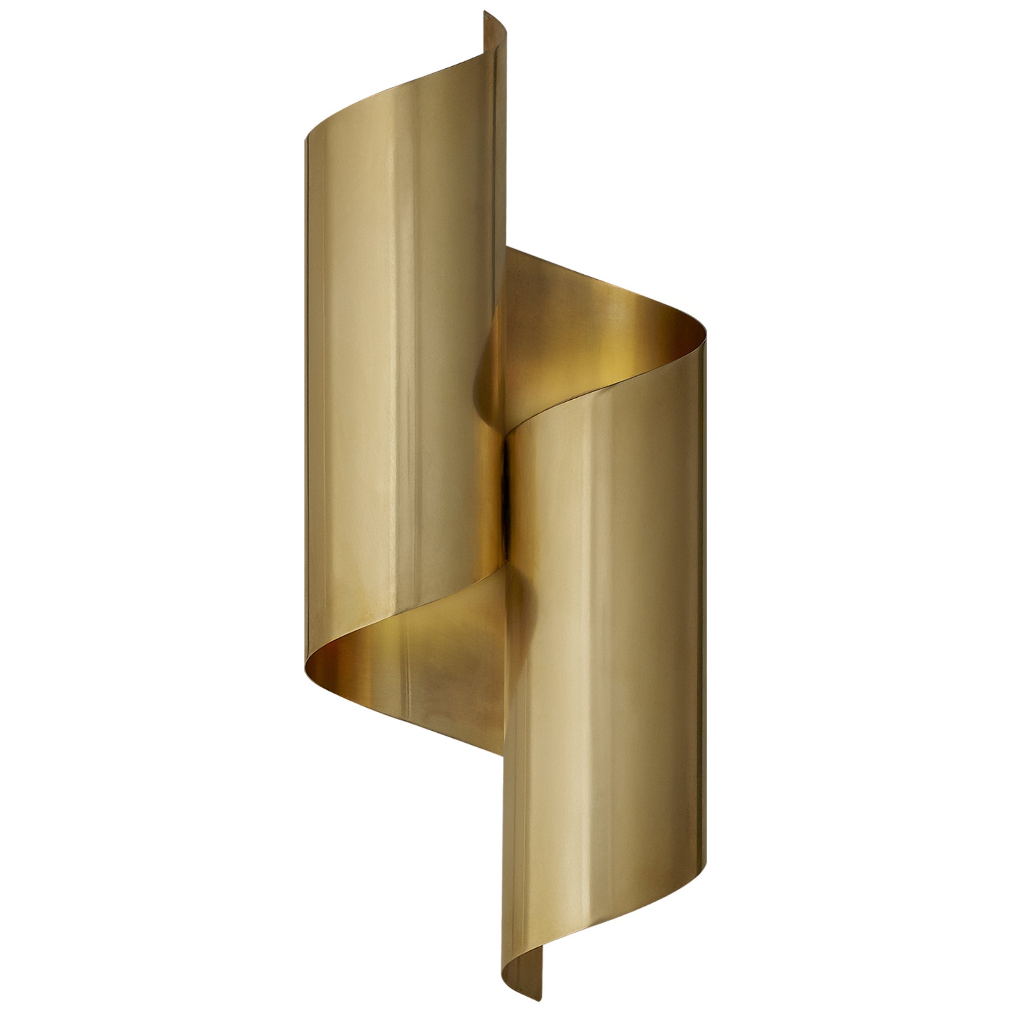 AERIN Iva Medium Wrapped Sconce in Hand Rubbed Antique Brass