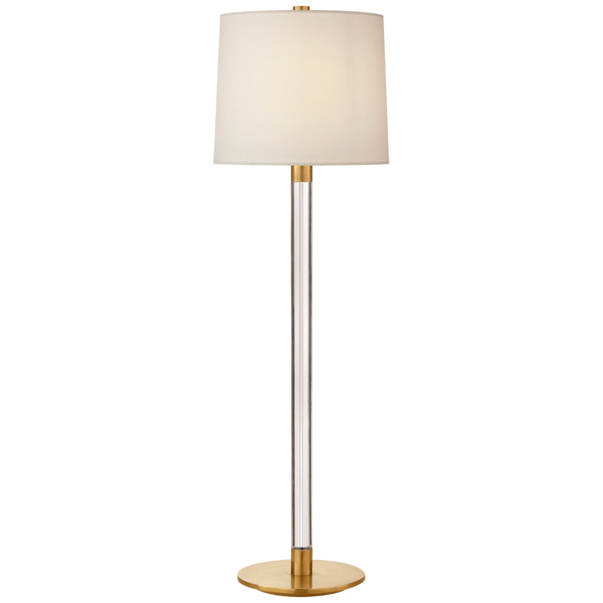 AERIN Riga Buffet Lamp in Crystal and Hand Rubbed Antique Brass with L