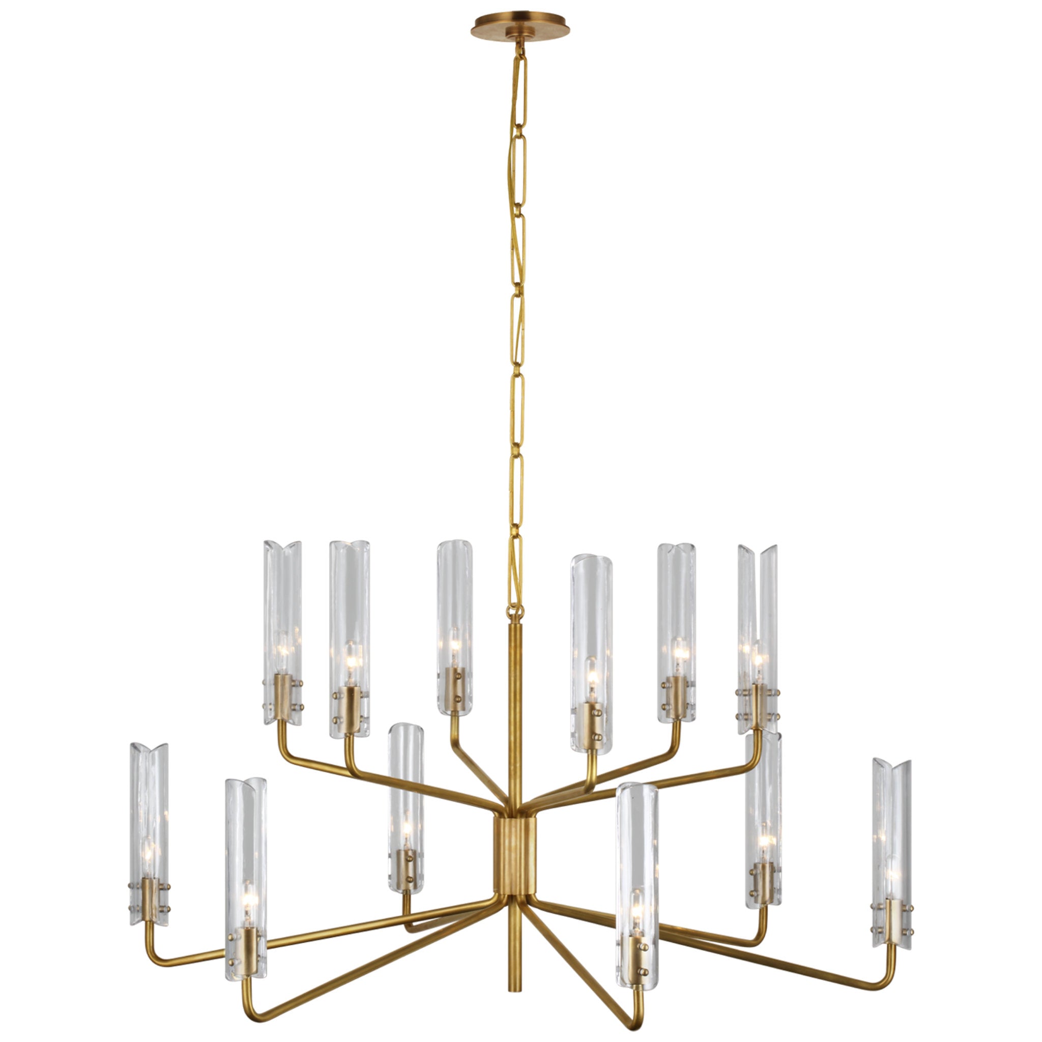 JACQUELINE  Chandelier Two-Tier Chandelier in Hand-Rubbed