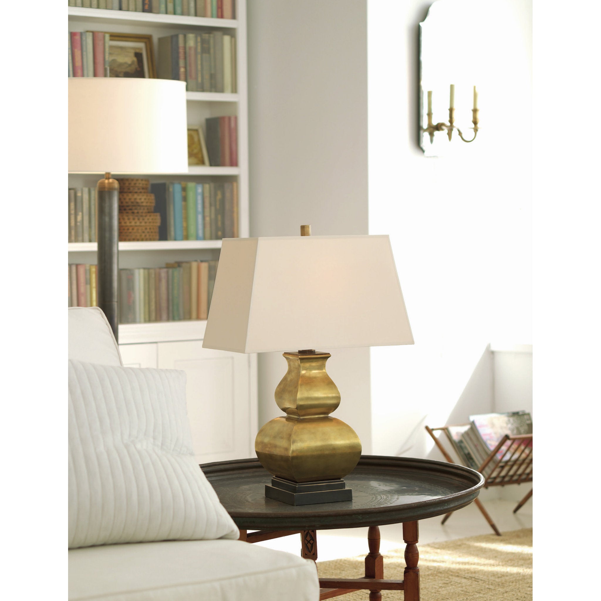E.F. Chapman for Visual Comfort Antiqued Brass Urn Table Lamp