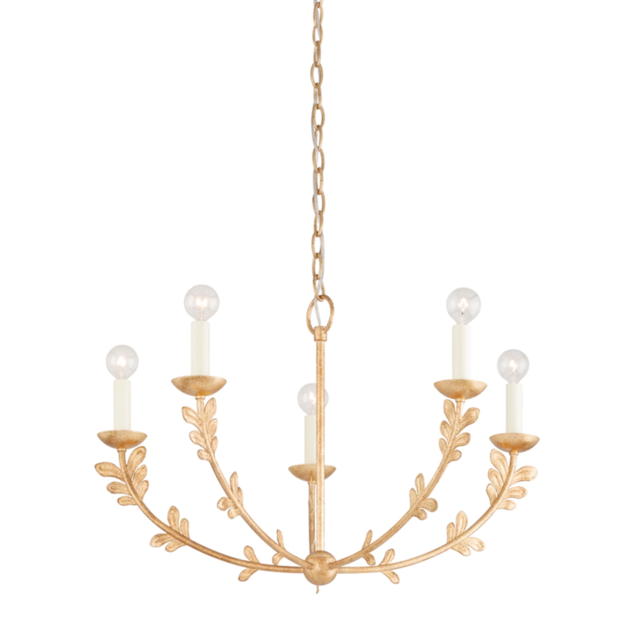 Popular 5 bulb Vintage Gold Chandelier