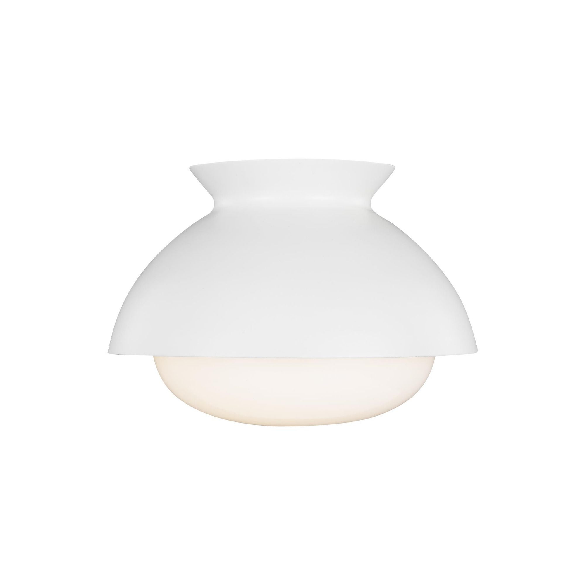 AERIN Lucerne One Light Flush Mount in Matte White