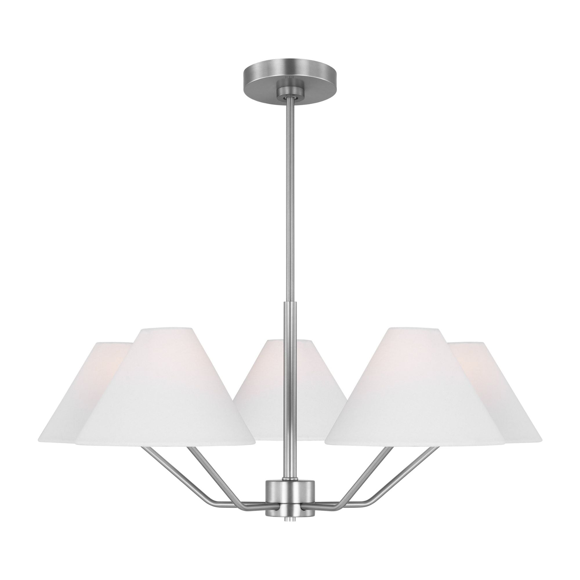 Drew & Jonathan Burke Medium Chandelier in Brushed Steel