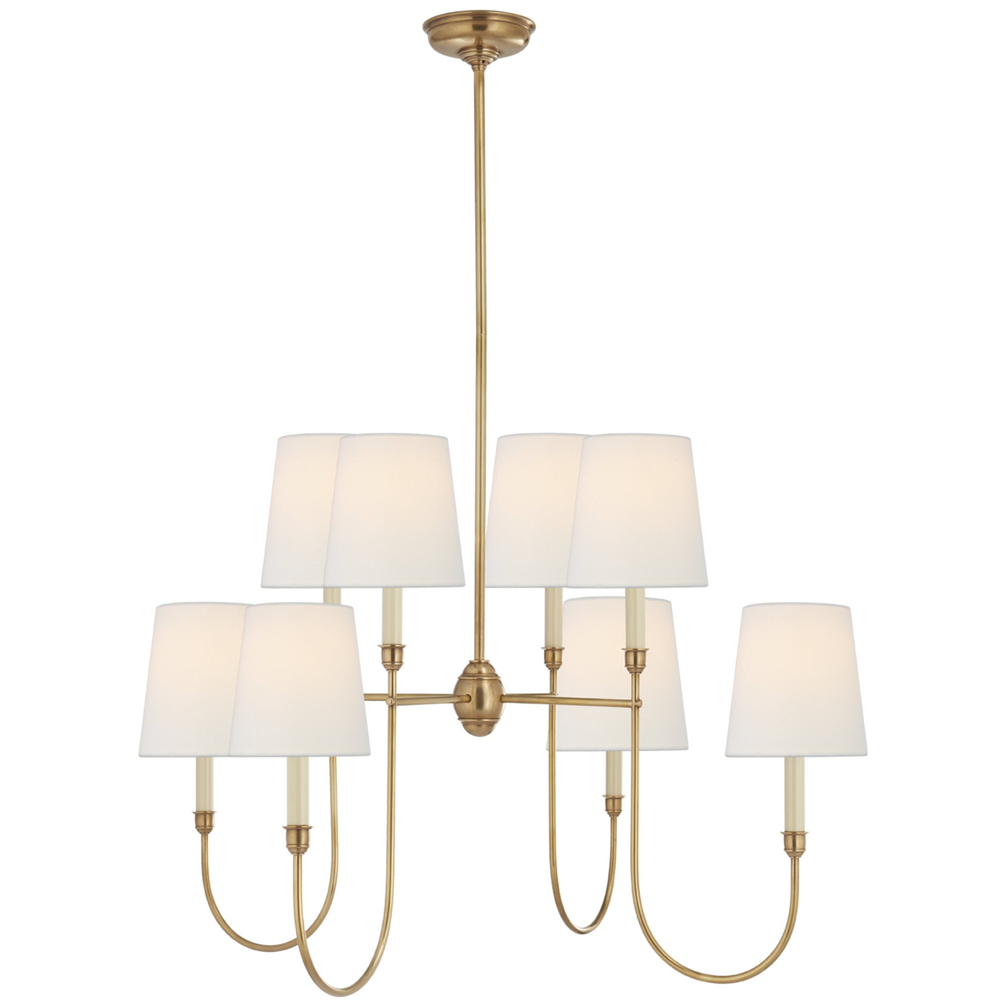 NW5041AMHAB by Visual Comfort - Lido Large Chandelier in Antique Mirror and  Hand-Rubbed Antique Brass