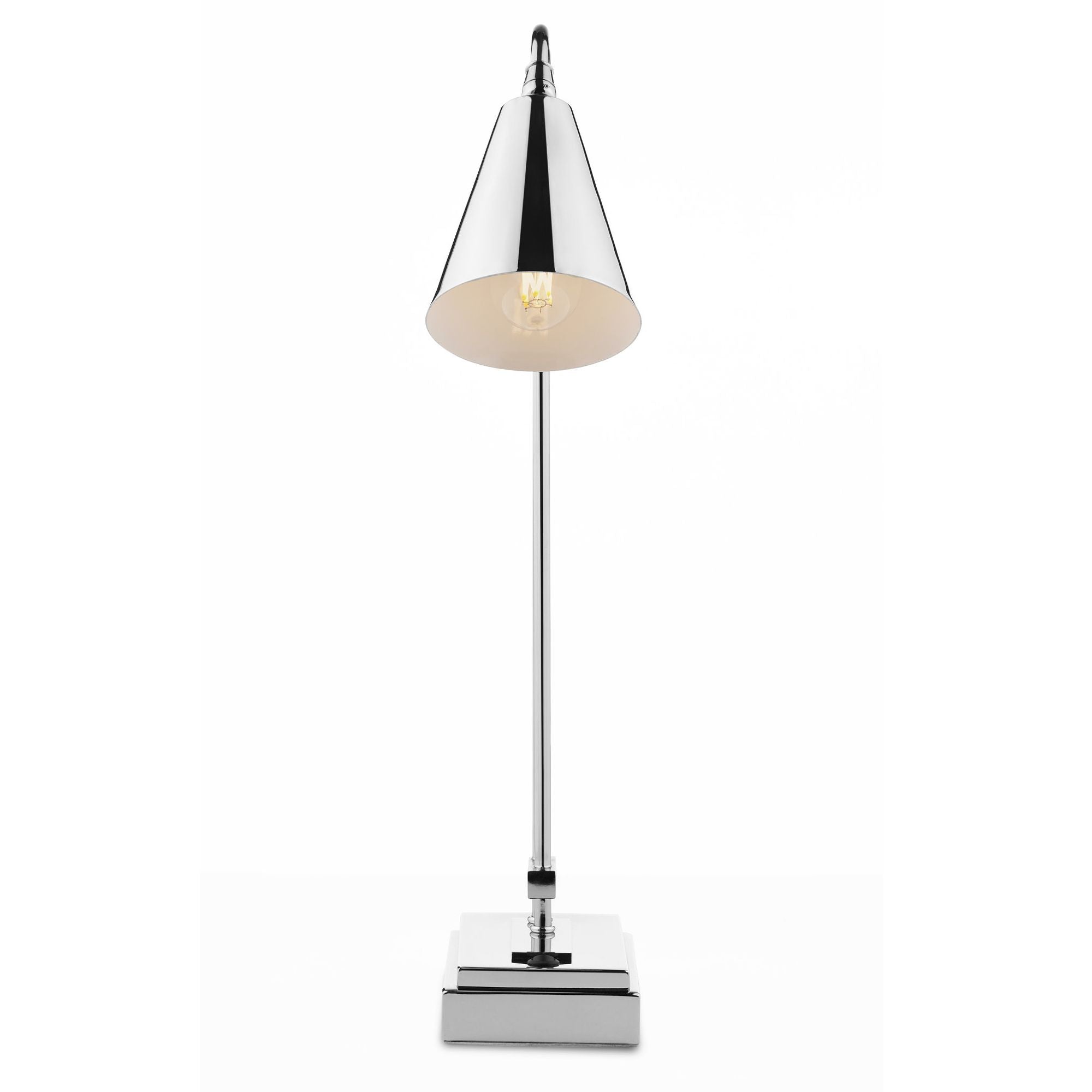 Colby fashion brushed nickel desk lamp