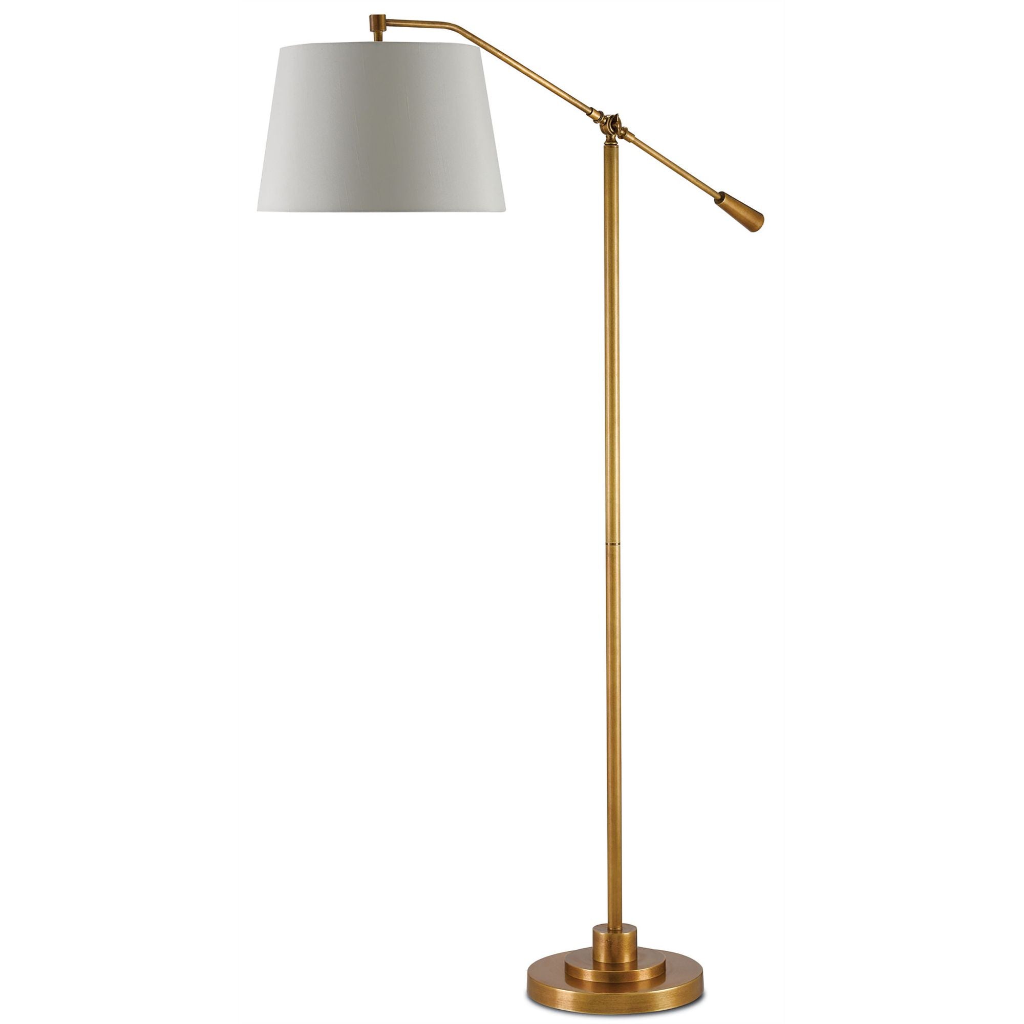 Maxstoke Brass Floor Lamp - Antique Brass