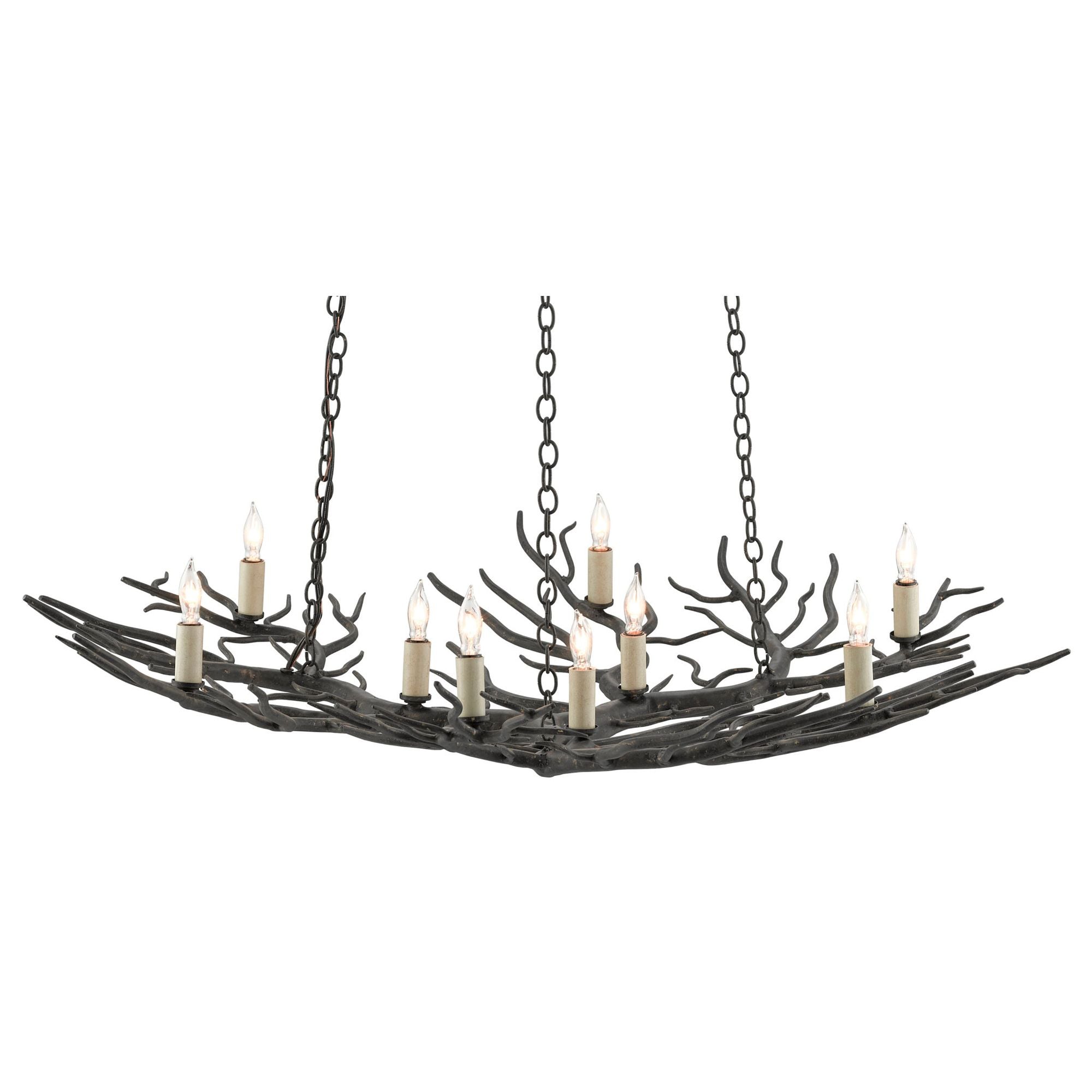 Rainforest Small Bronze Chandelier - Rustic Bronze