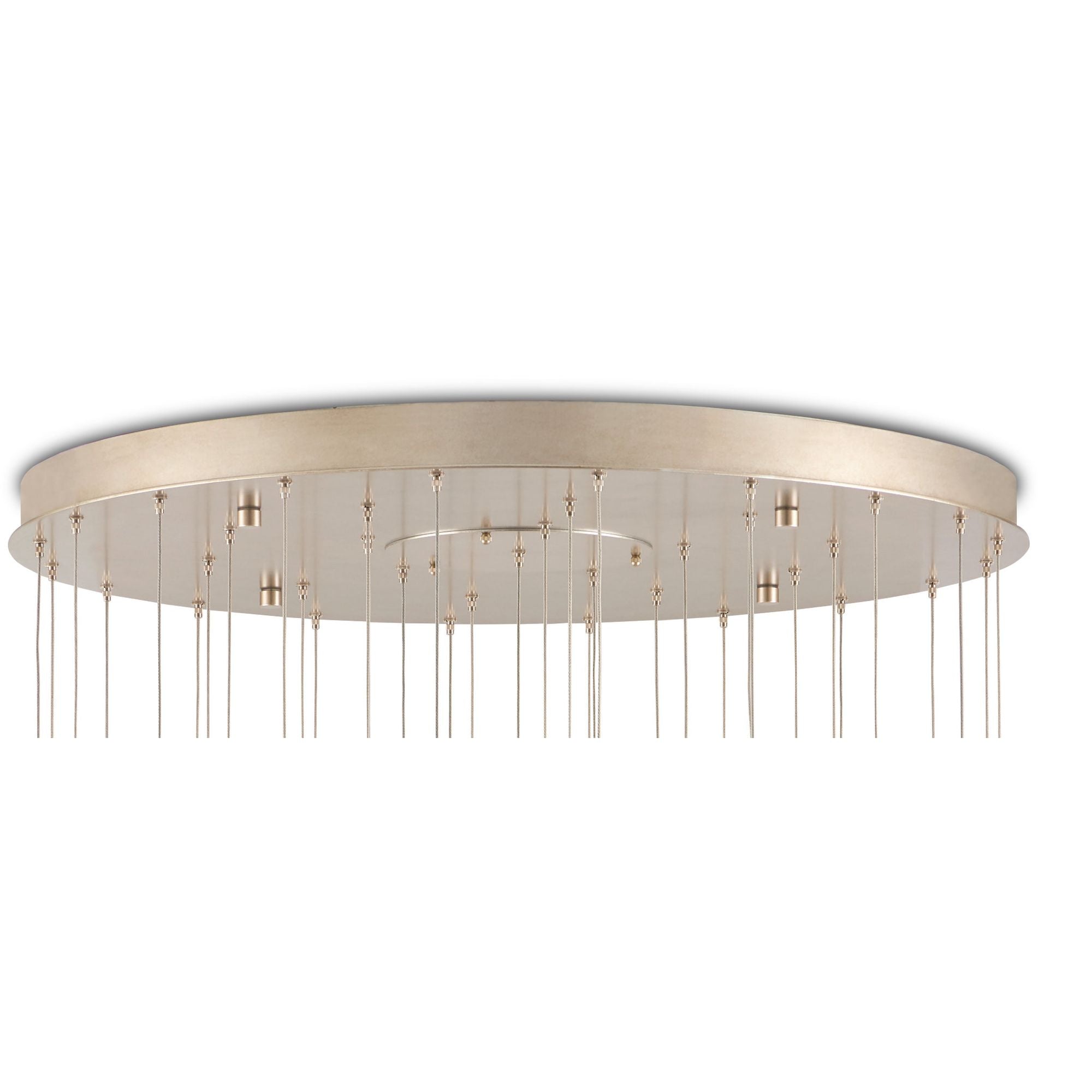 Daze 36-Light Round Multi-Drop Pendant - Antique Brass/White/Painted Silver