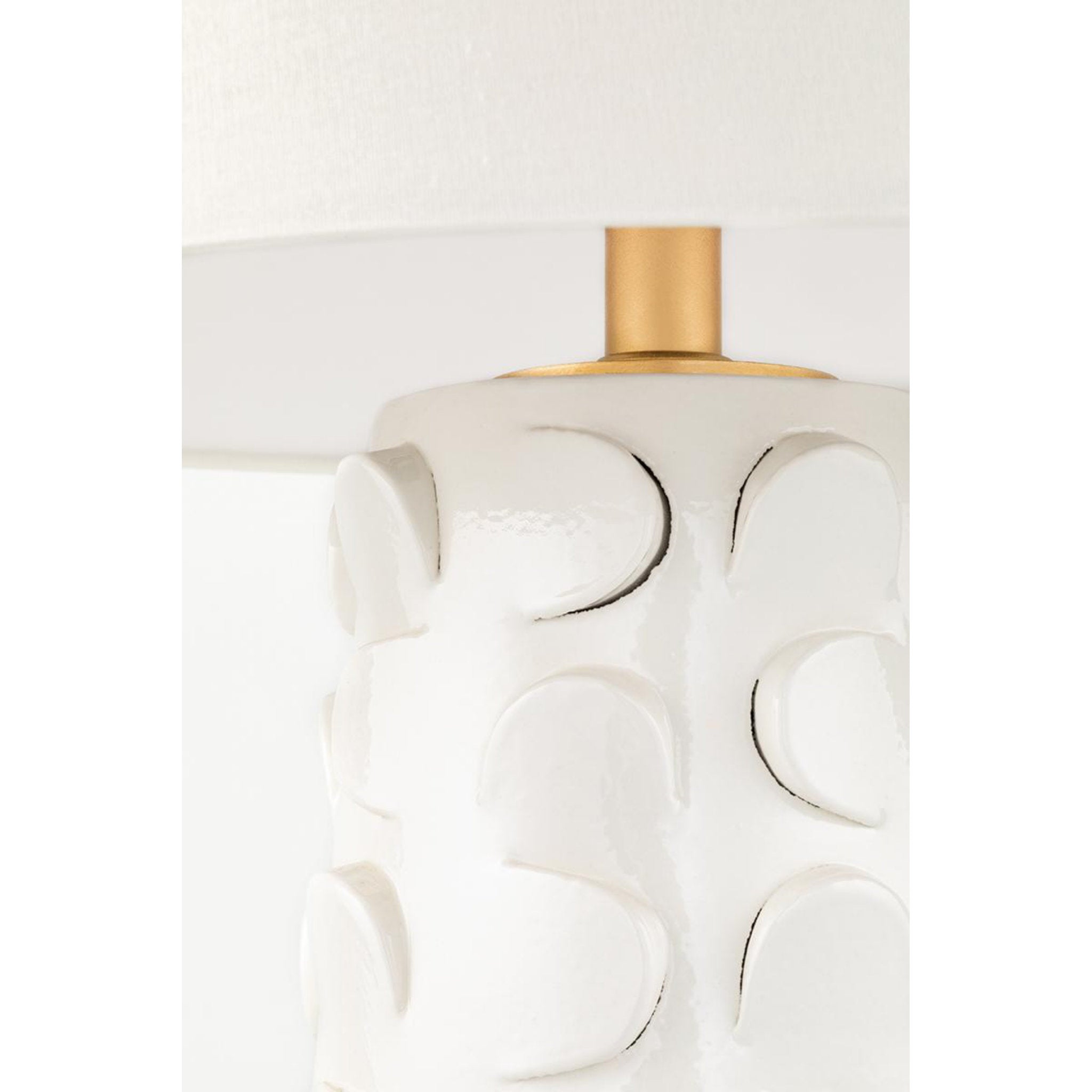 Naomi 1-Light Table Lamp in Black Lustro/Gold Leaf Combo