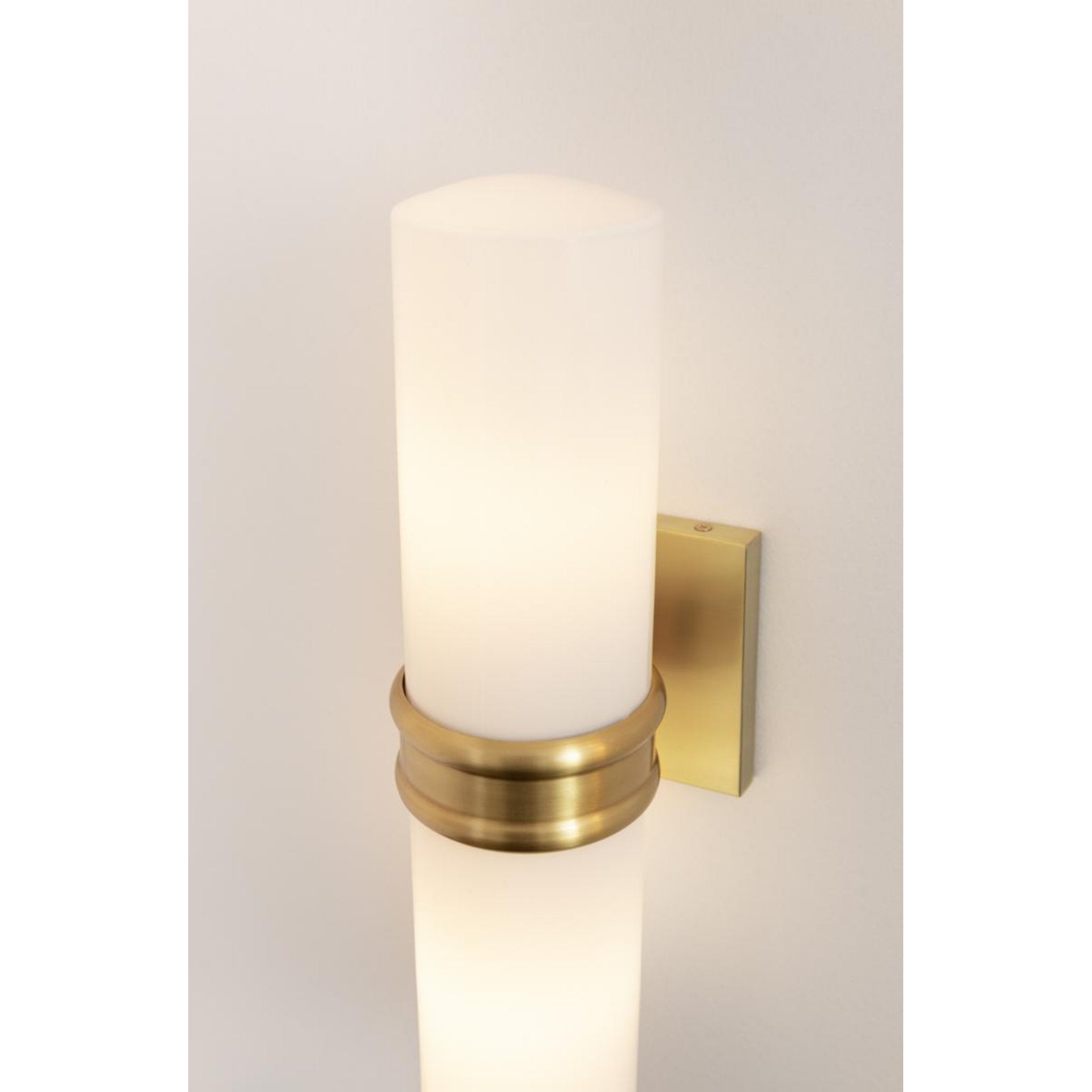 Natalie 2-Light Wall Sconce in Aged Brass by Justin Crocker