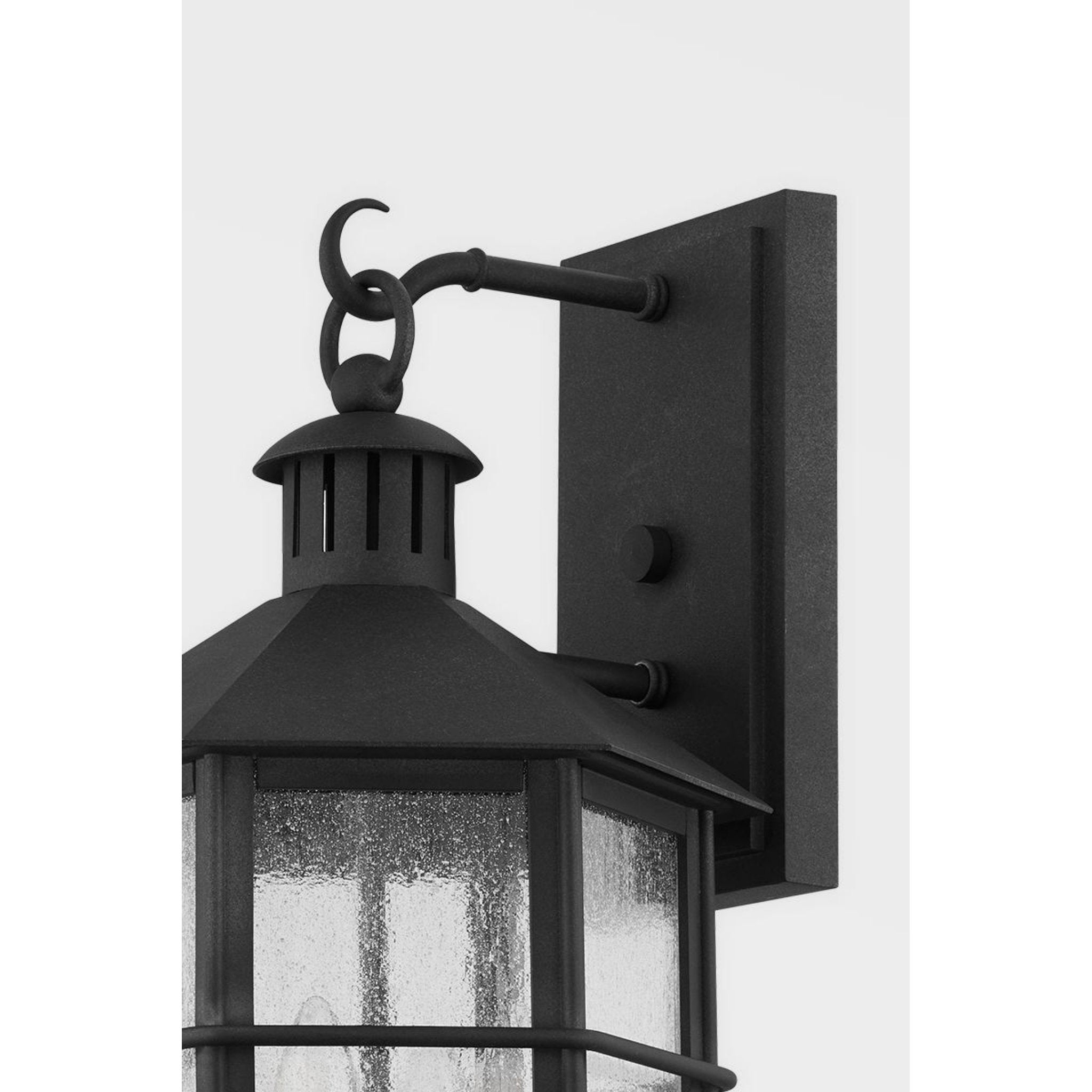 Lake County Wall Sconce 1-Light LED in  French Iron L8 x W8 x H14.75