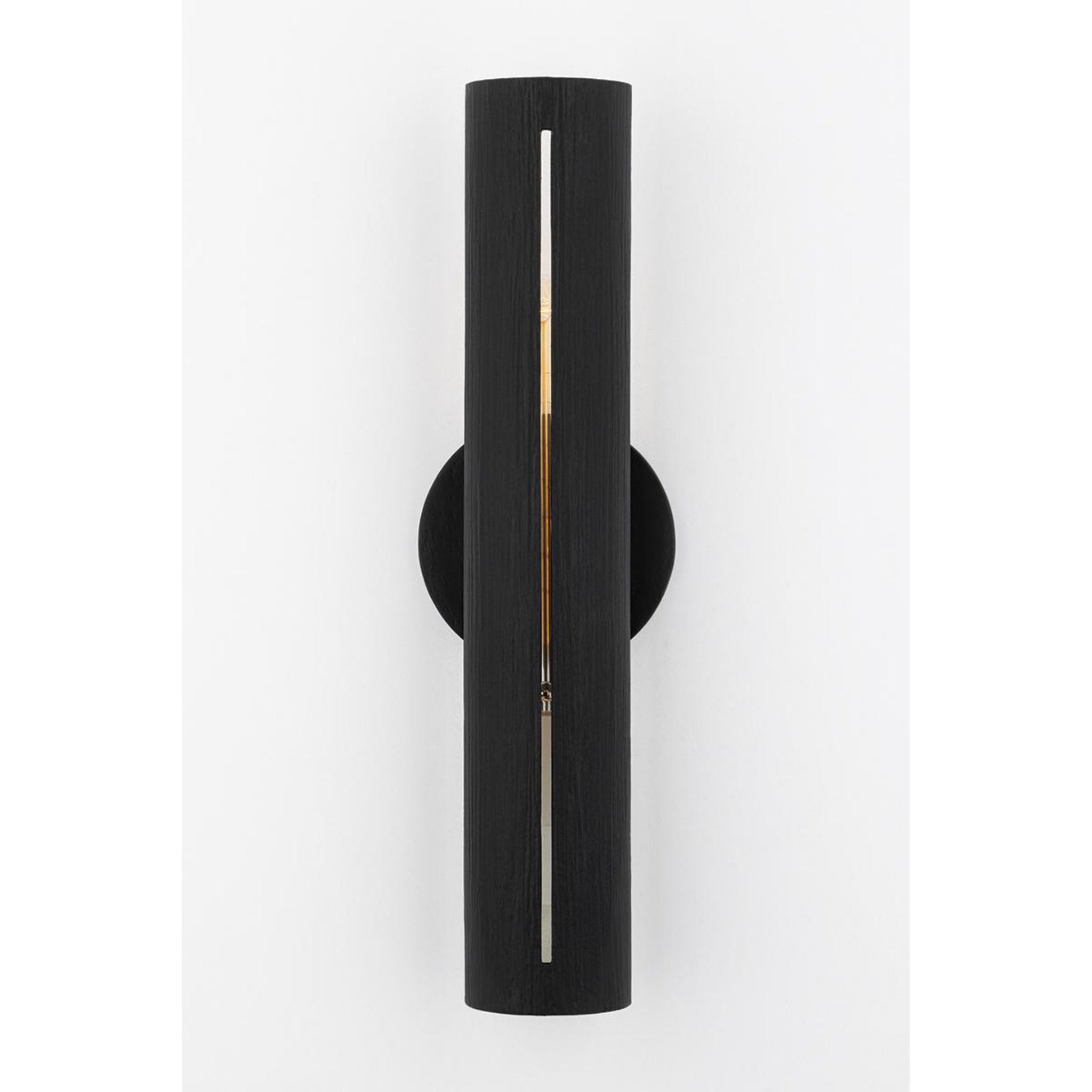 Brandon Wall Sconce 2-Light LED in  Textured Black L3.13 x W3.13 x H17.75