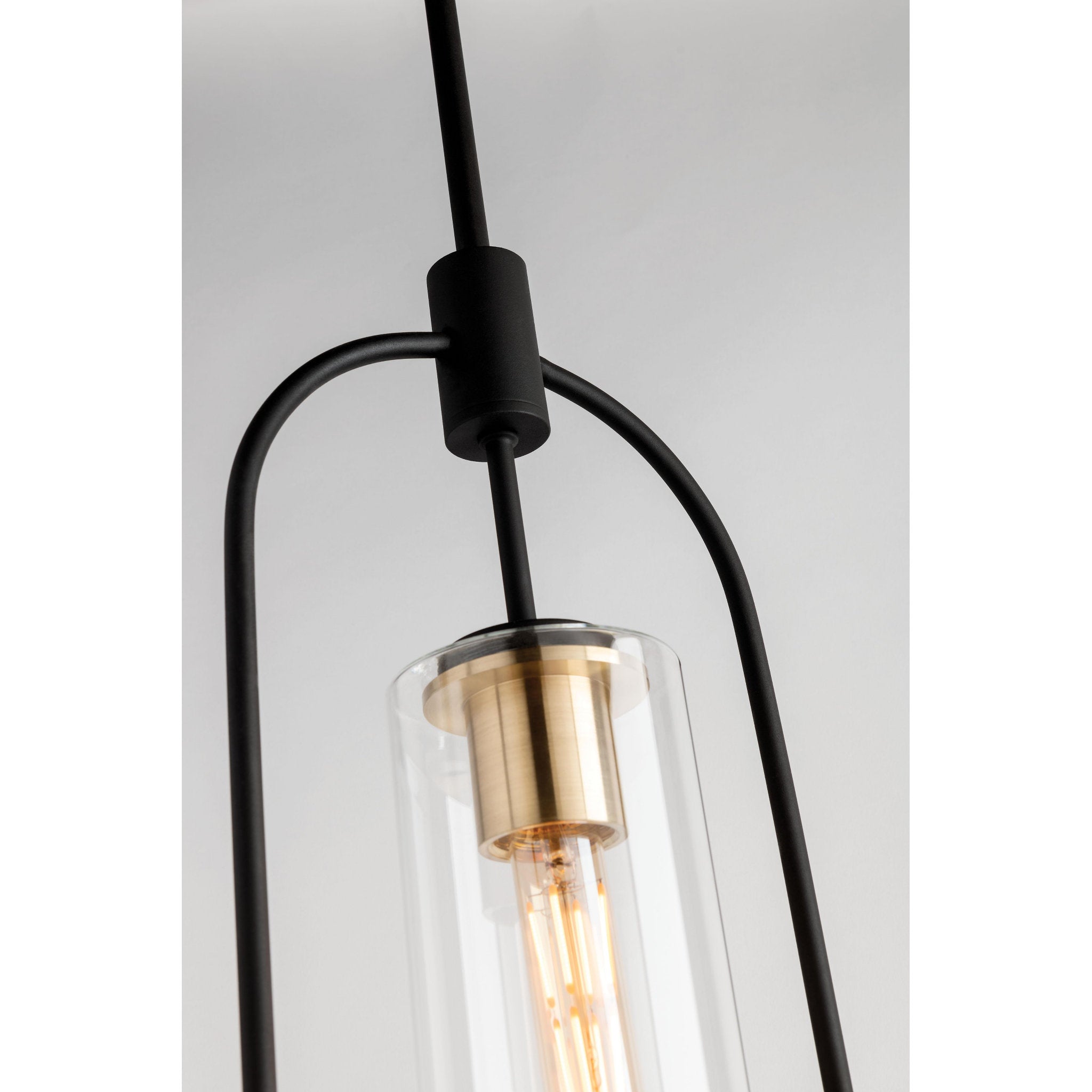 Smyth Pendant 1-Light LED in  Textured Bronze Brushed Brass L5.5 x W12.5 x H21.75