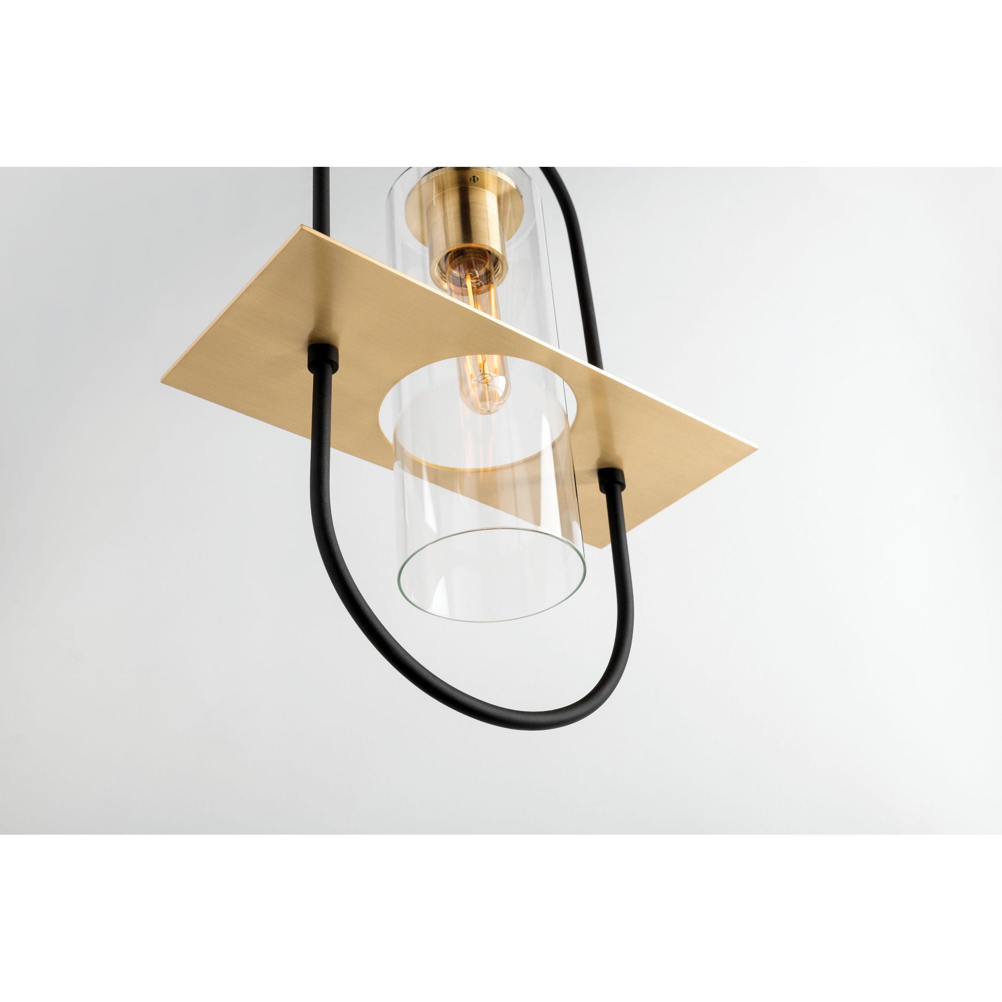 Smyth Pendant 1-Light LED in  Textured Bronze Brushed Brass L5.5 x W12.5 x H21.75