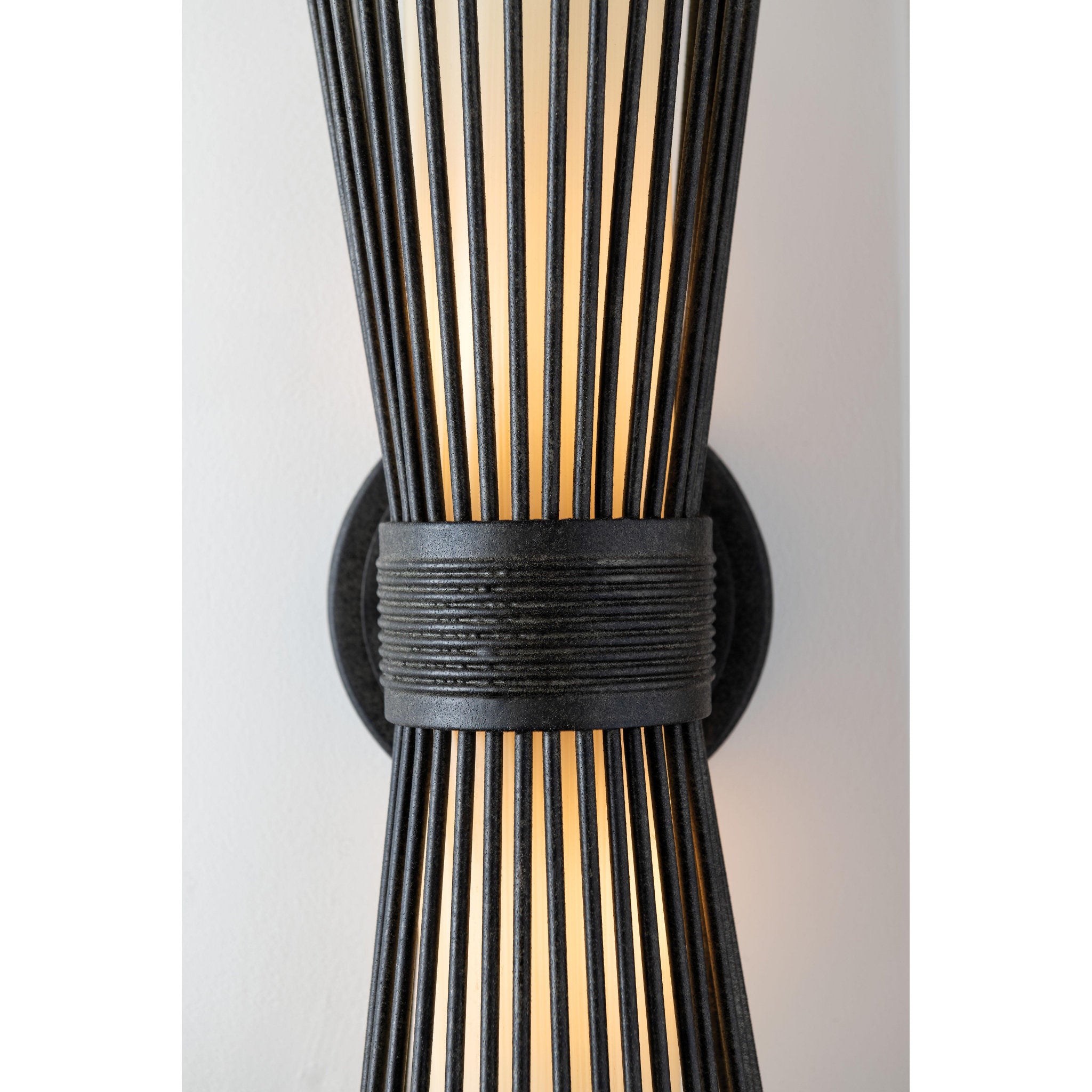 Blink Wall Sconce 2-Light LED in  French Iron L6.25 x W6.25 x H30