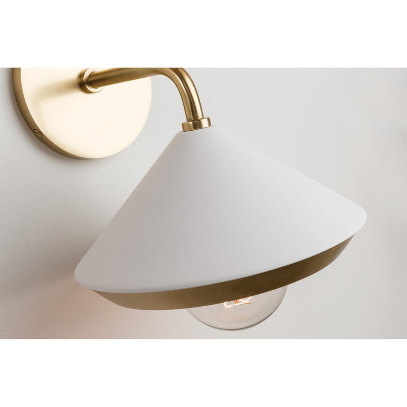 Marnie 1 Light Pendant in Aged Brass/Black – Foundry Lighting