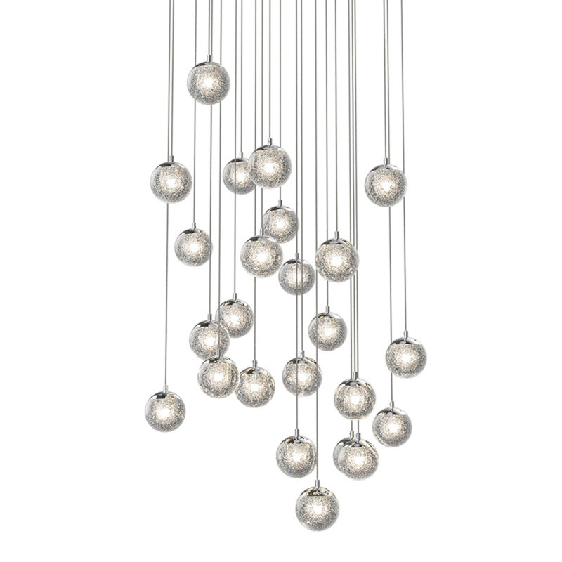 Sonneman 2966.01 Champagne Bubbles 24-Light Round LED Pendant in Polished  Chrome