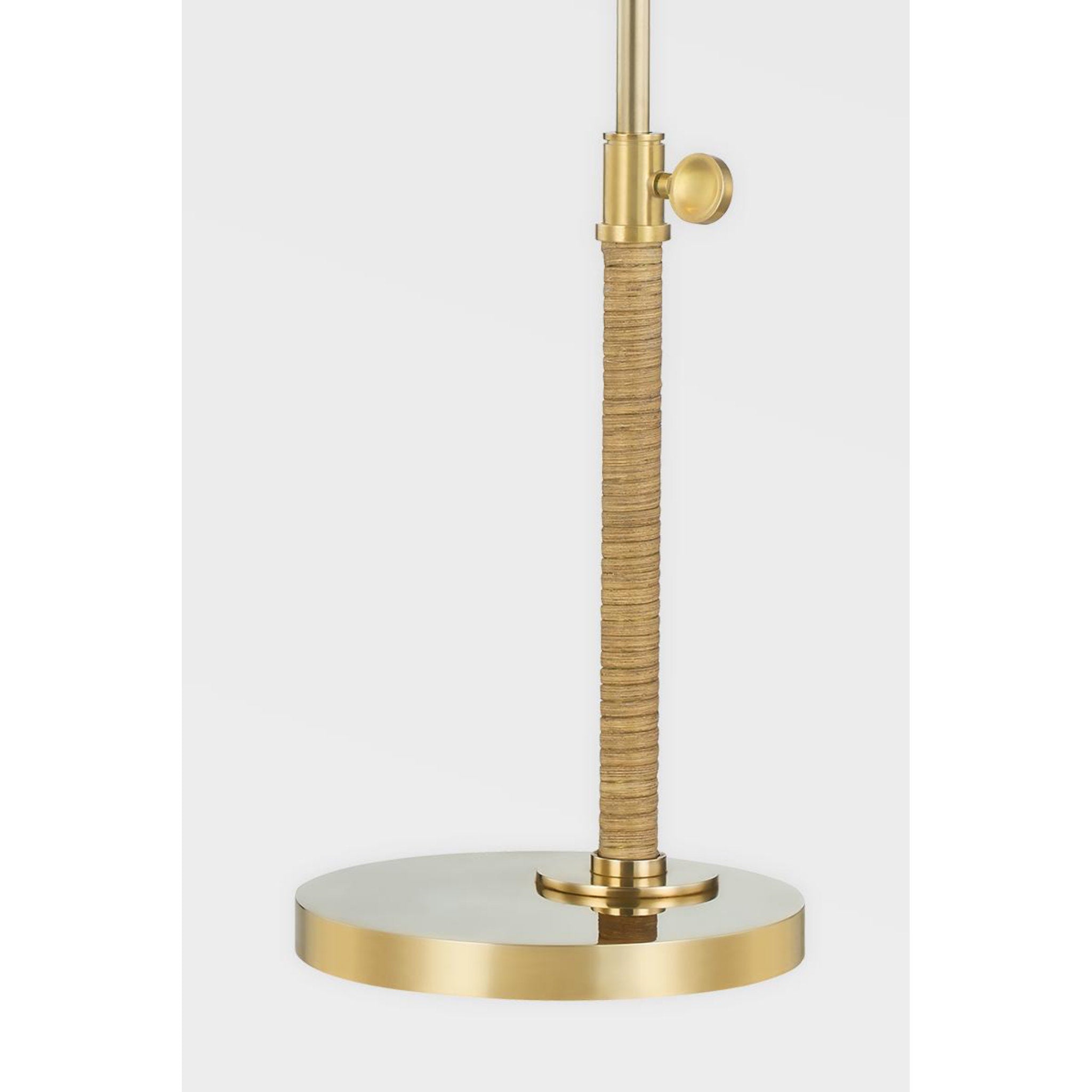 Devon 1 Light Floor Lamp in Aged Brass by Mark D. Sikes