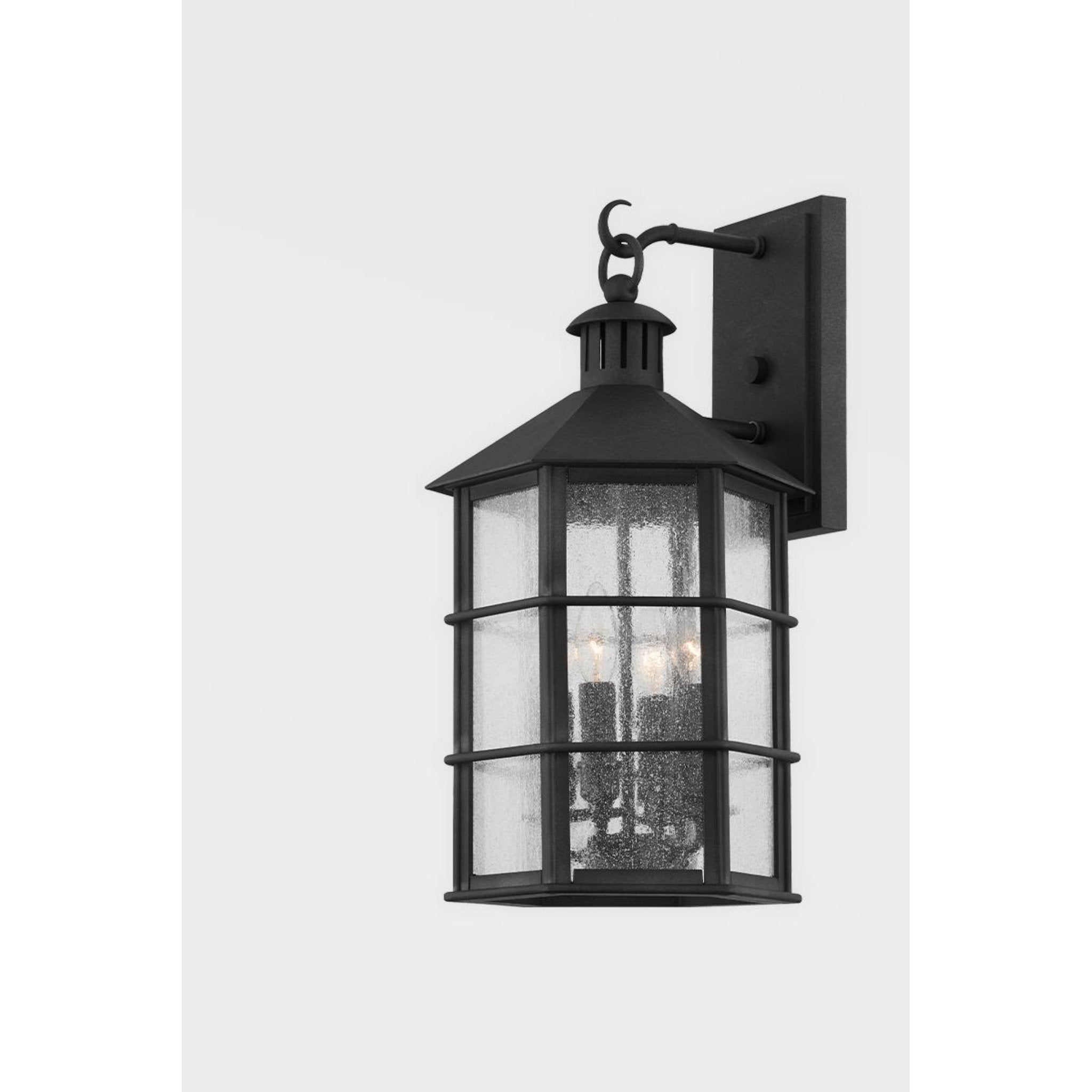 Lake County Wall Sconce 1-Light LED in  French Iron L8 x W8 x H14.75