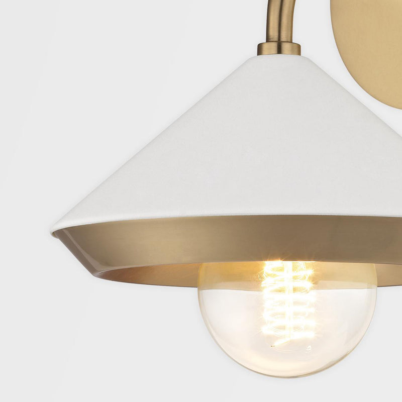 Marnie 1 Light Pendant in Aged Brass/Black – Foundry Lighting