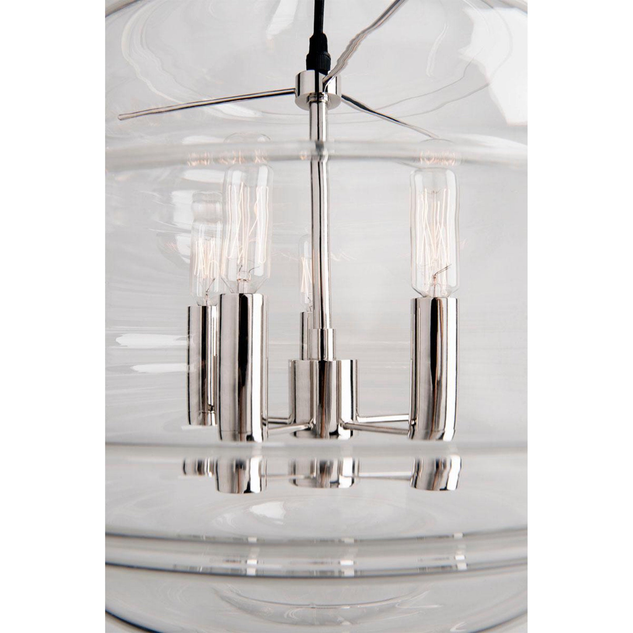 Washington 5 Light Lantern in Polished Nickel