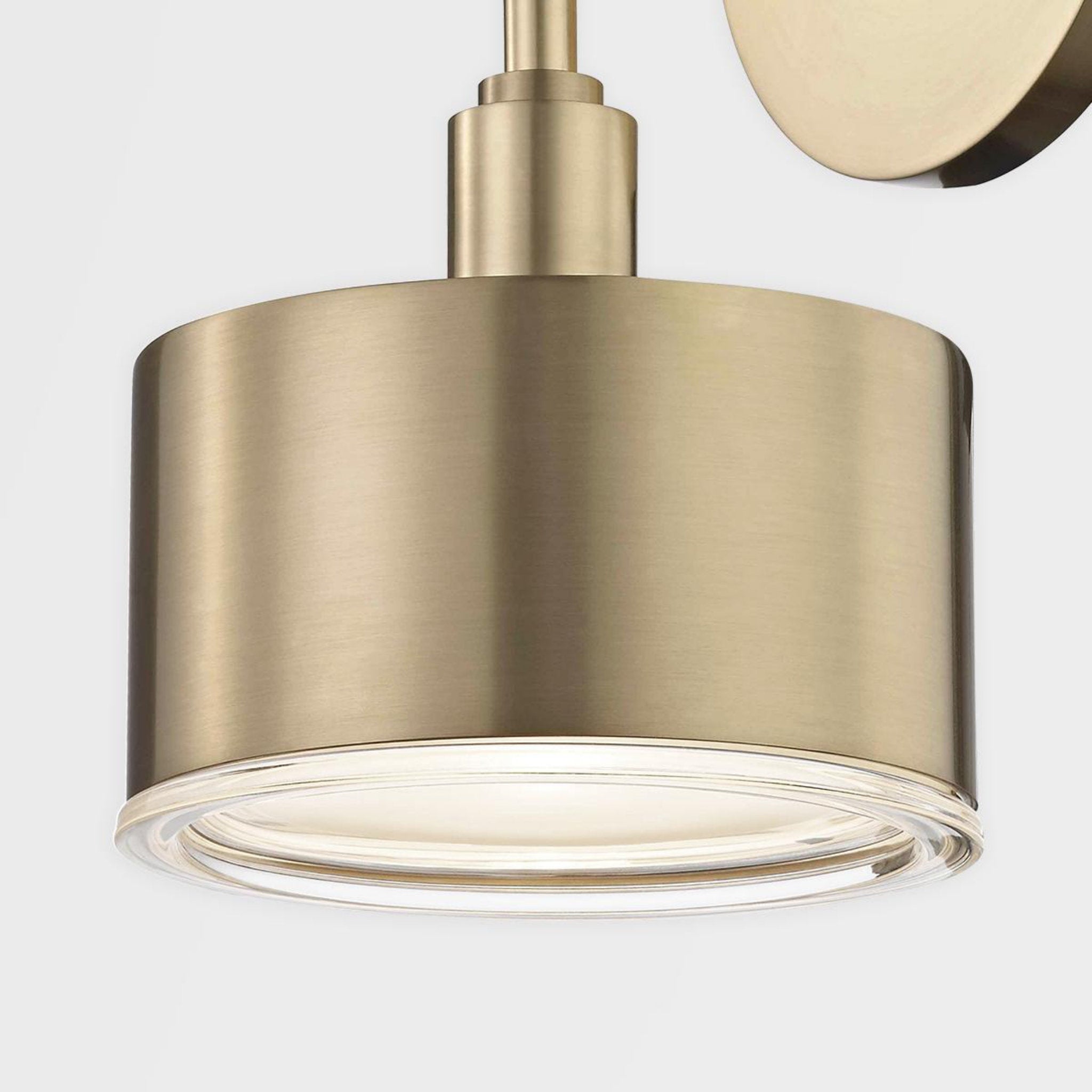 Nora 1-Light Wall Sconce in Aged Brass