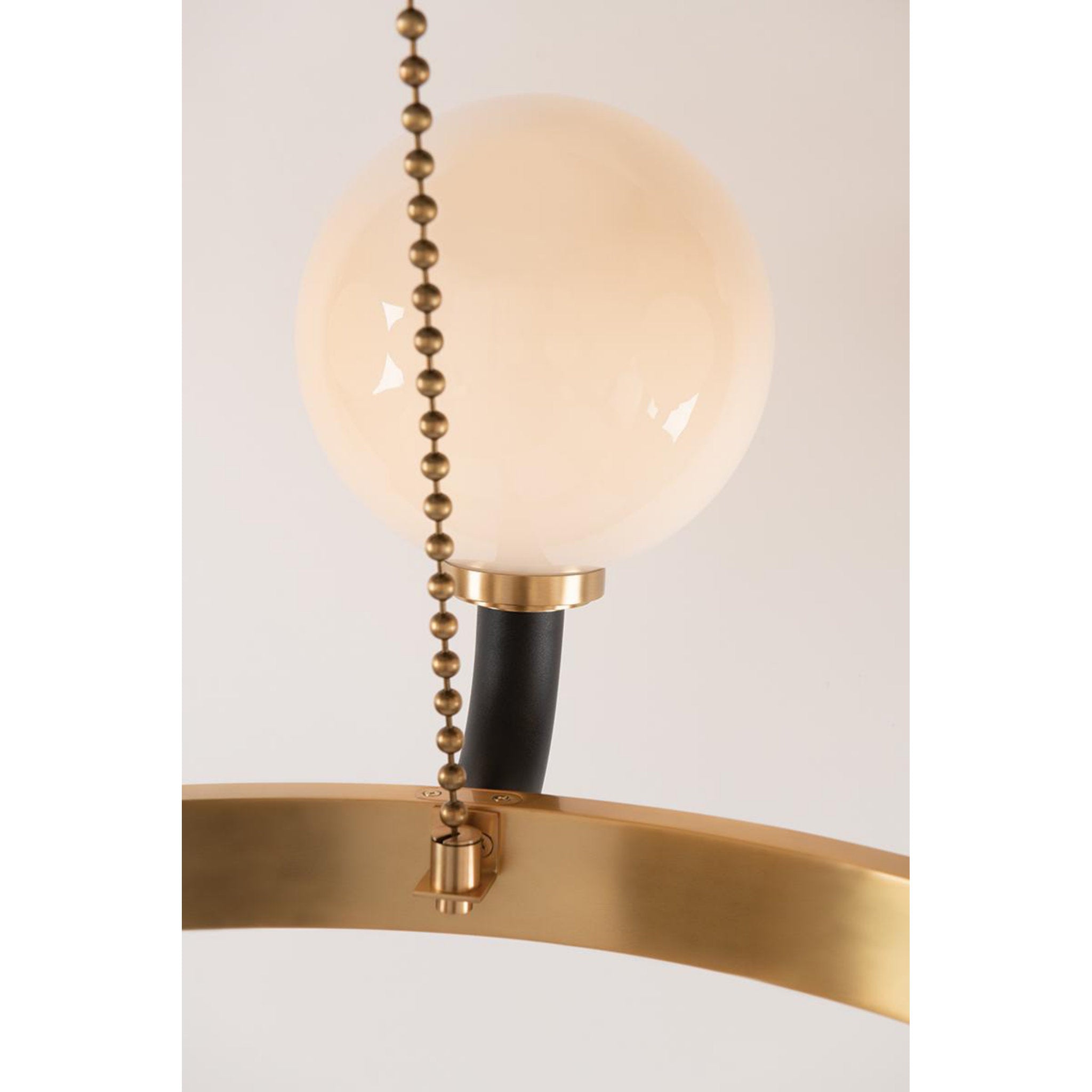 Werner 12 Light Chandelier in Aged Brass/black