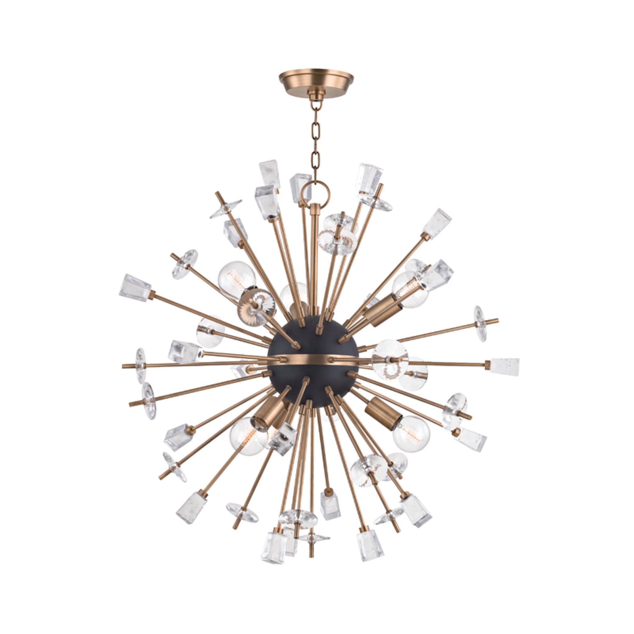 Liberty 6 Light Chandelier in Aged Brass