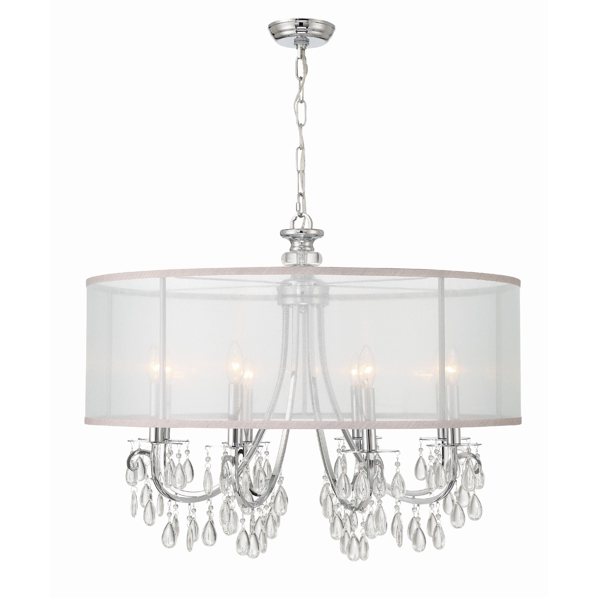 Modern buy Crystal Chrome 8 light head Chandelier