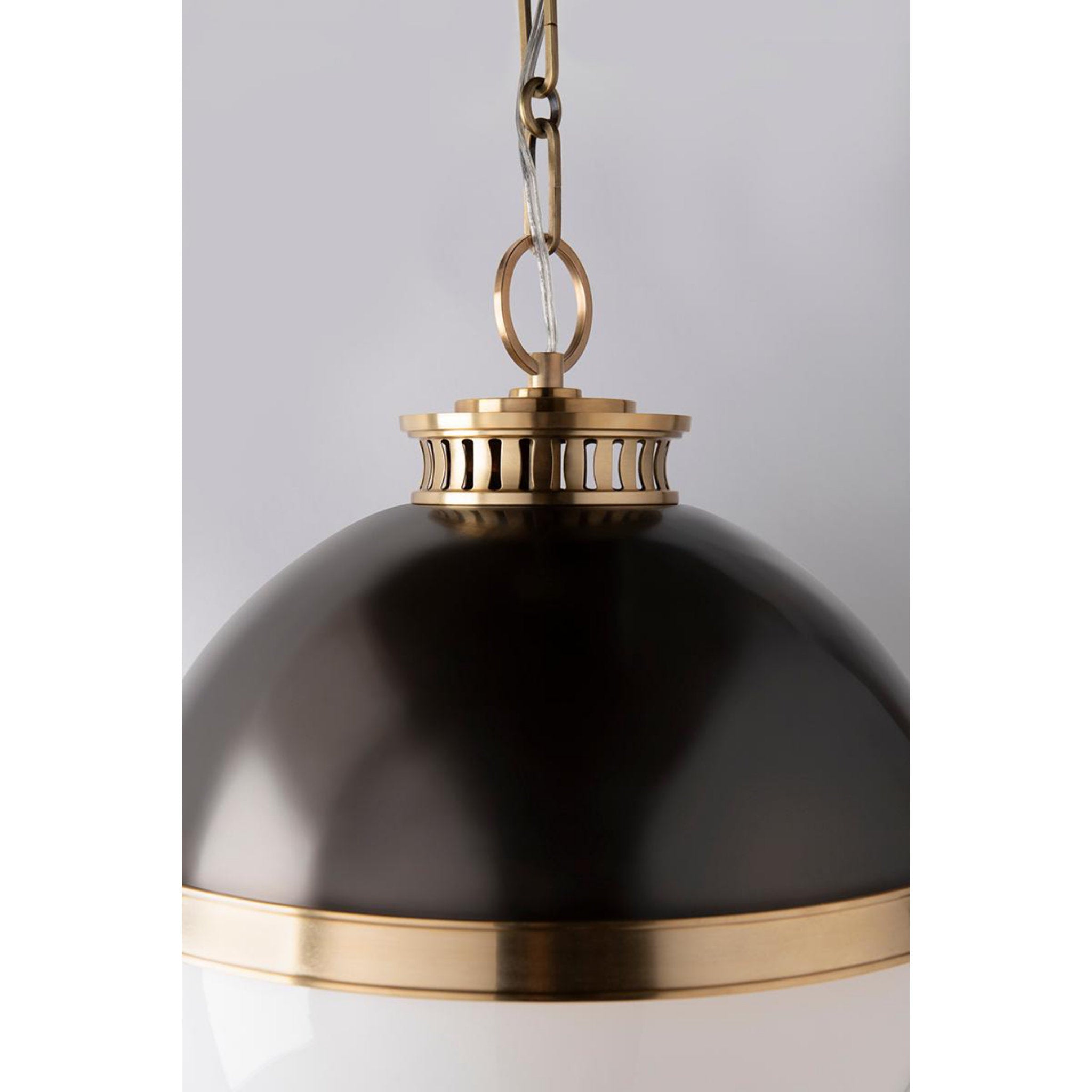 Latham 1 Light Pendant in Aged/antique Distressed Bronze