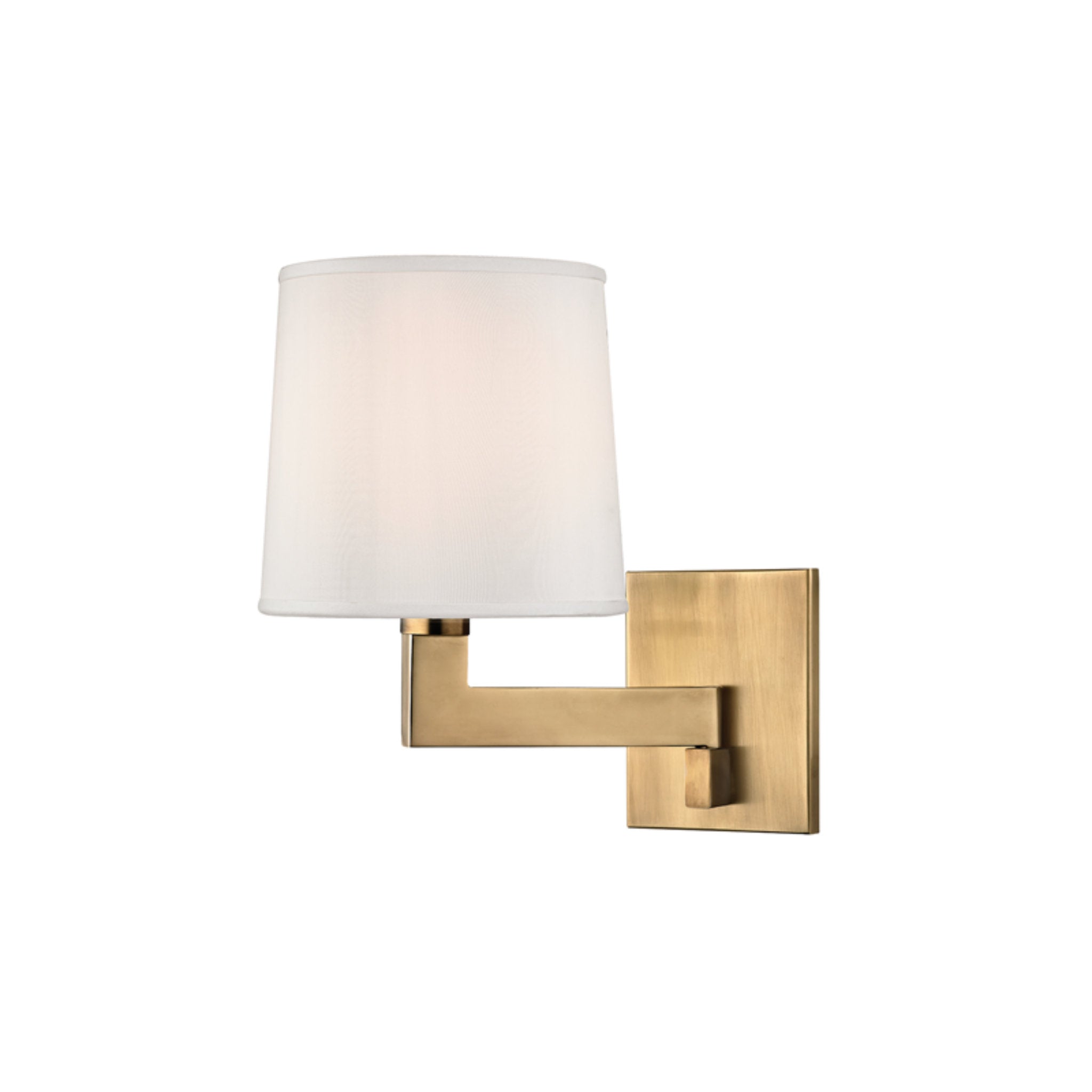 Fairport 1 Light Wall Sconce in Aged Brass