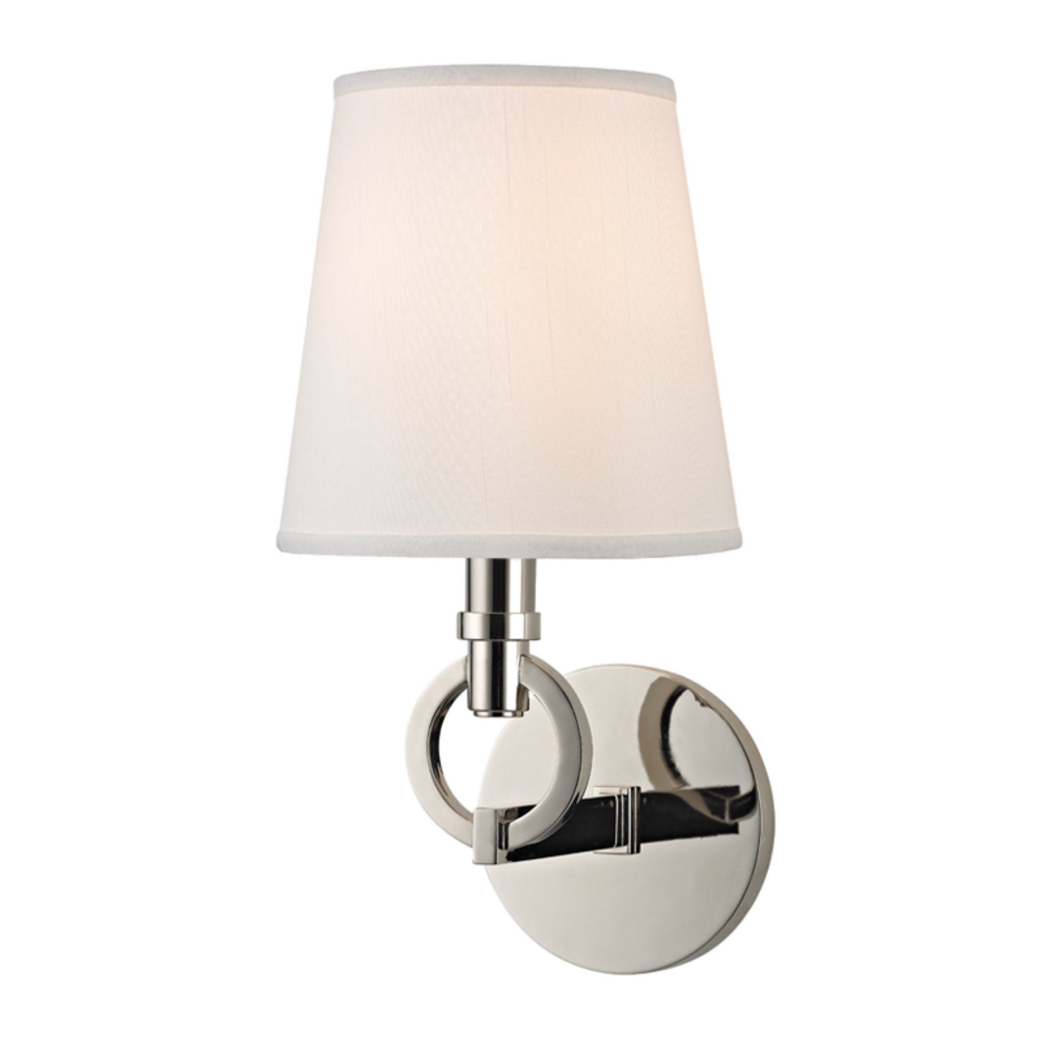 Malibu 1 Light Wall Sconce in Polished Nickel