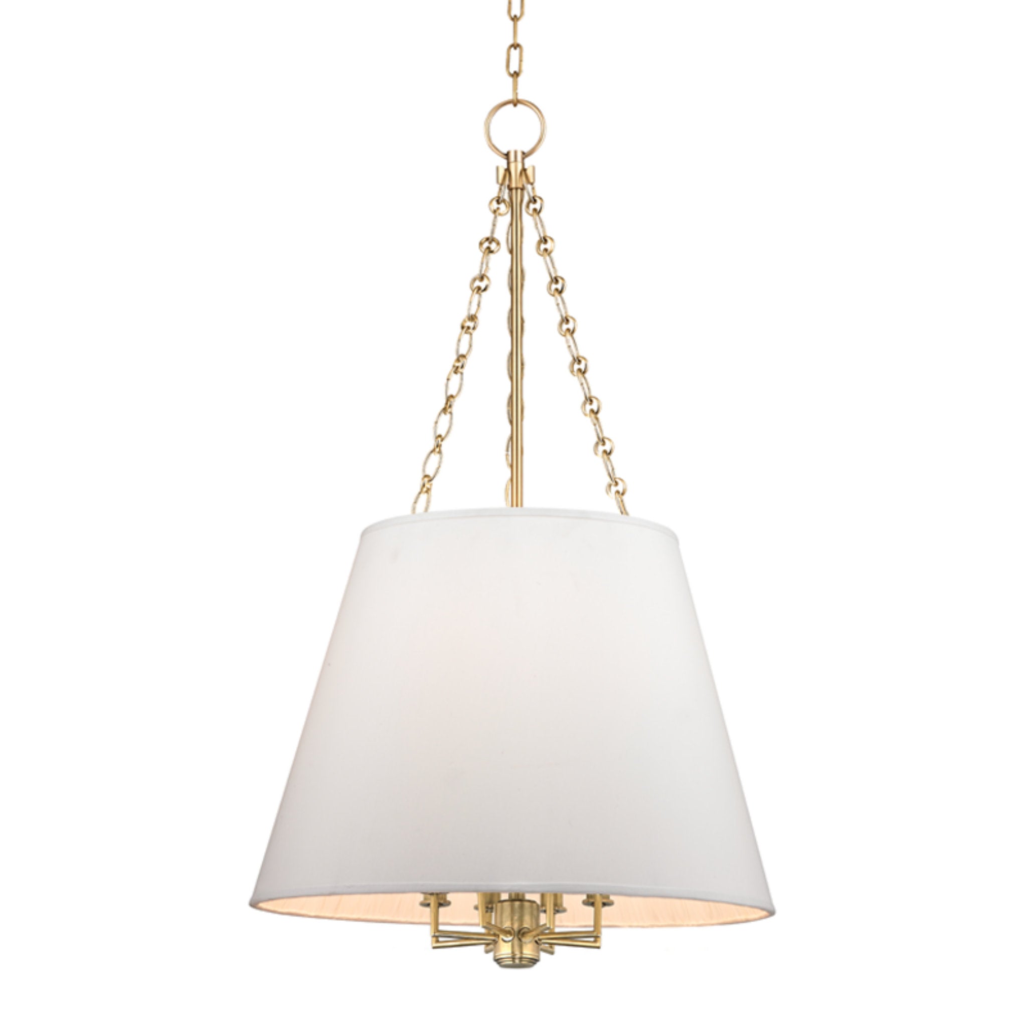 Burdett 8 Light Pendant in Aged Brass