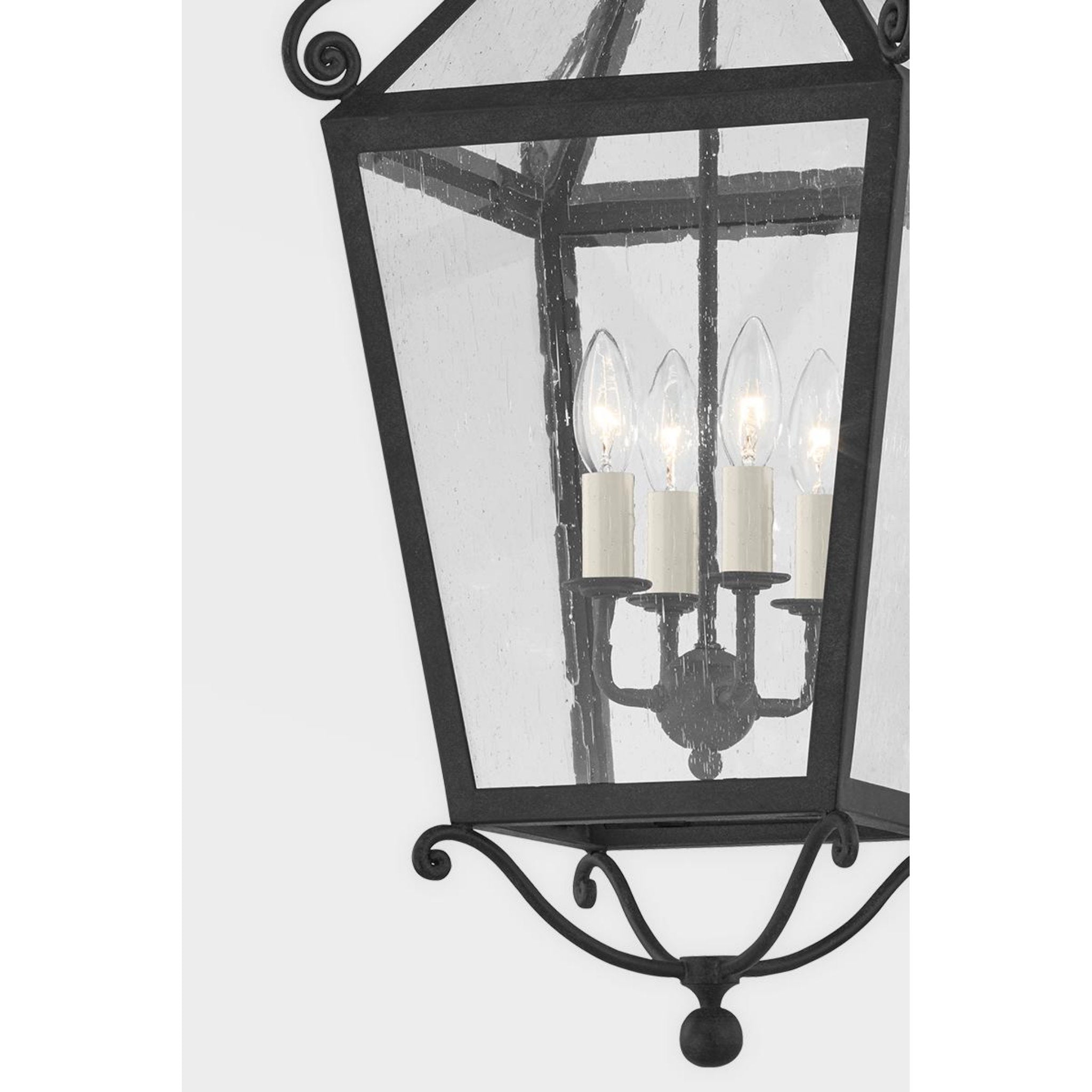 Santa Barbara County Wall Sconce 3-Light LED in  French Iron L11 x W11 x H25.75