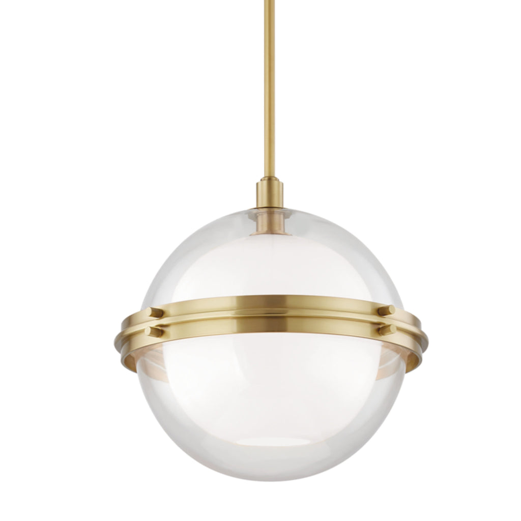 Northport 1 Light Pendant in Aged Brass – Foundry Lighting