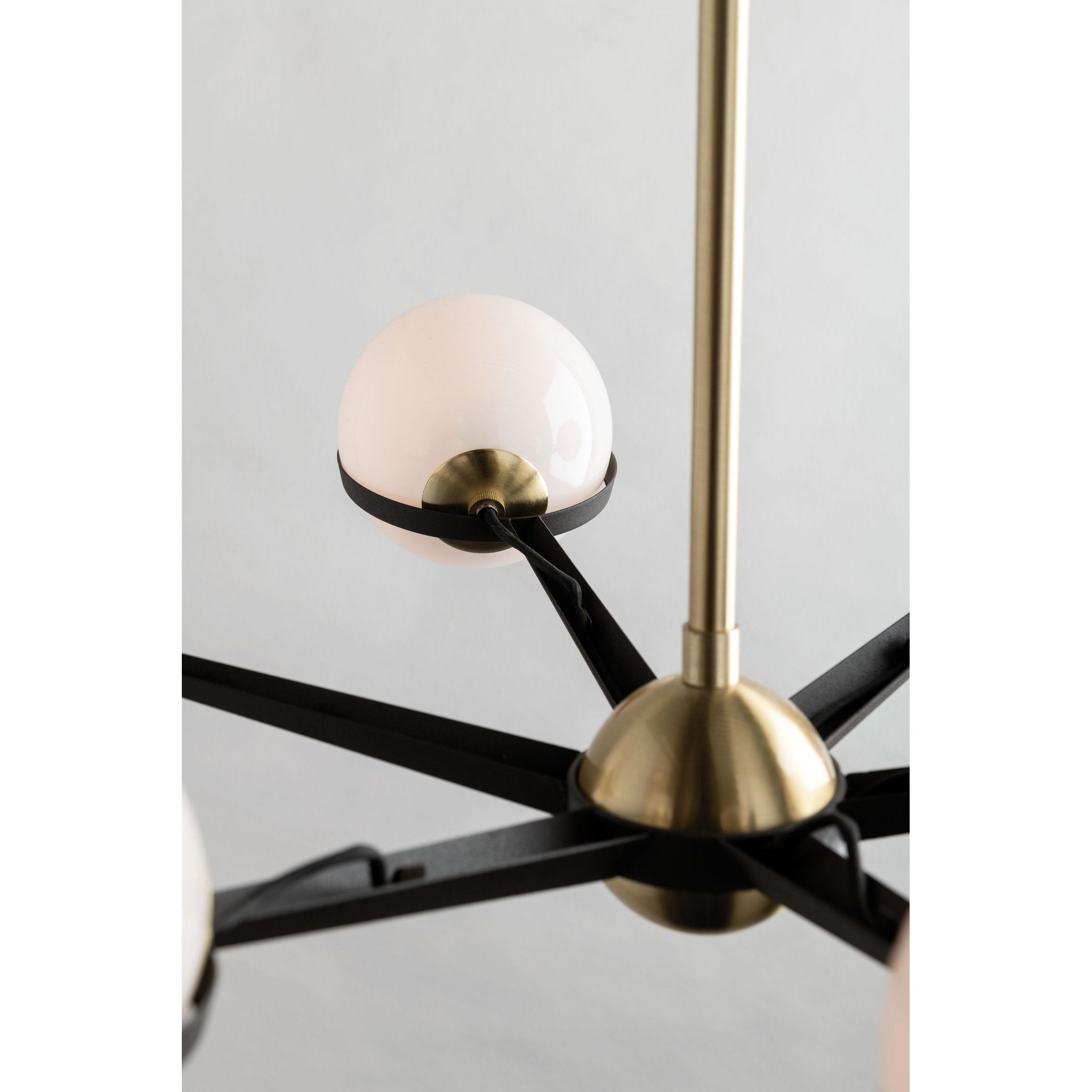 Ace Chandelier 10-Light LED in  Textured Bronze Brushed Brass L50 x W50 x H10.25