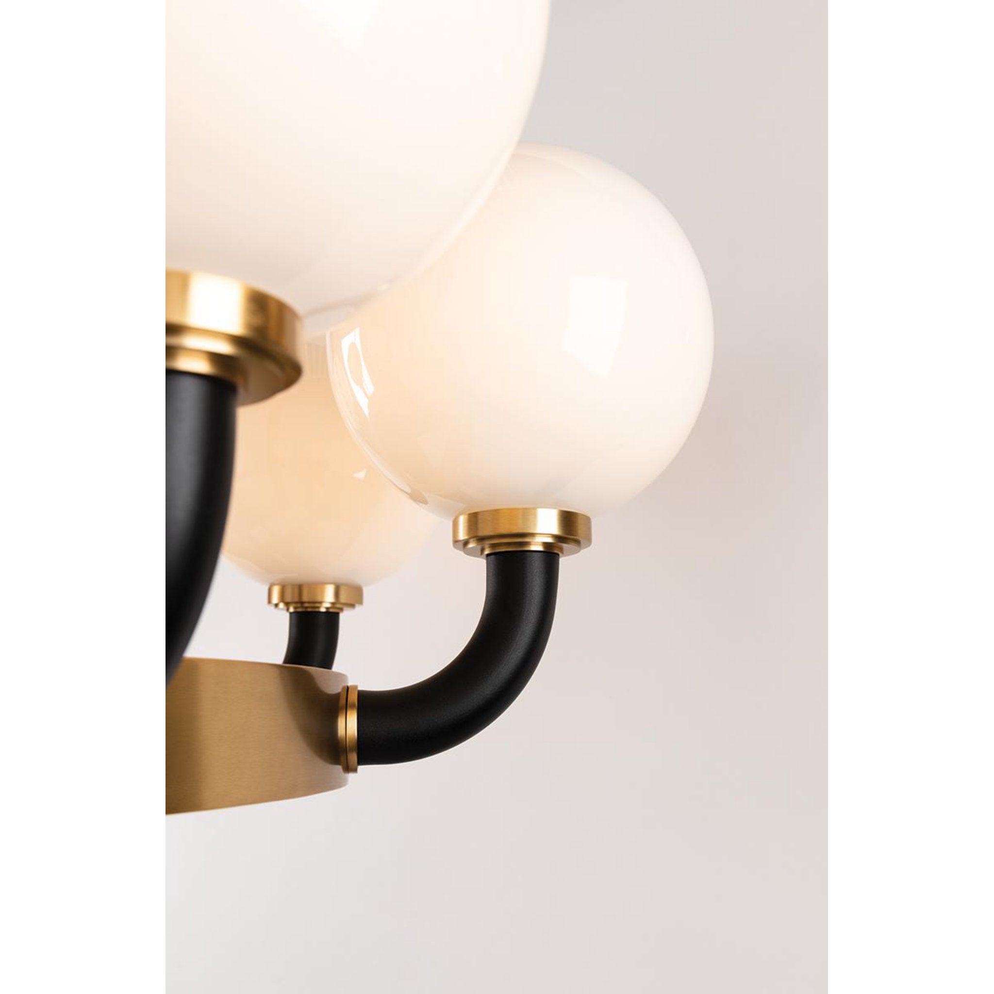 Werner 12 Light Chandelier in Aged Brass/black