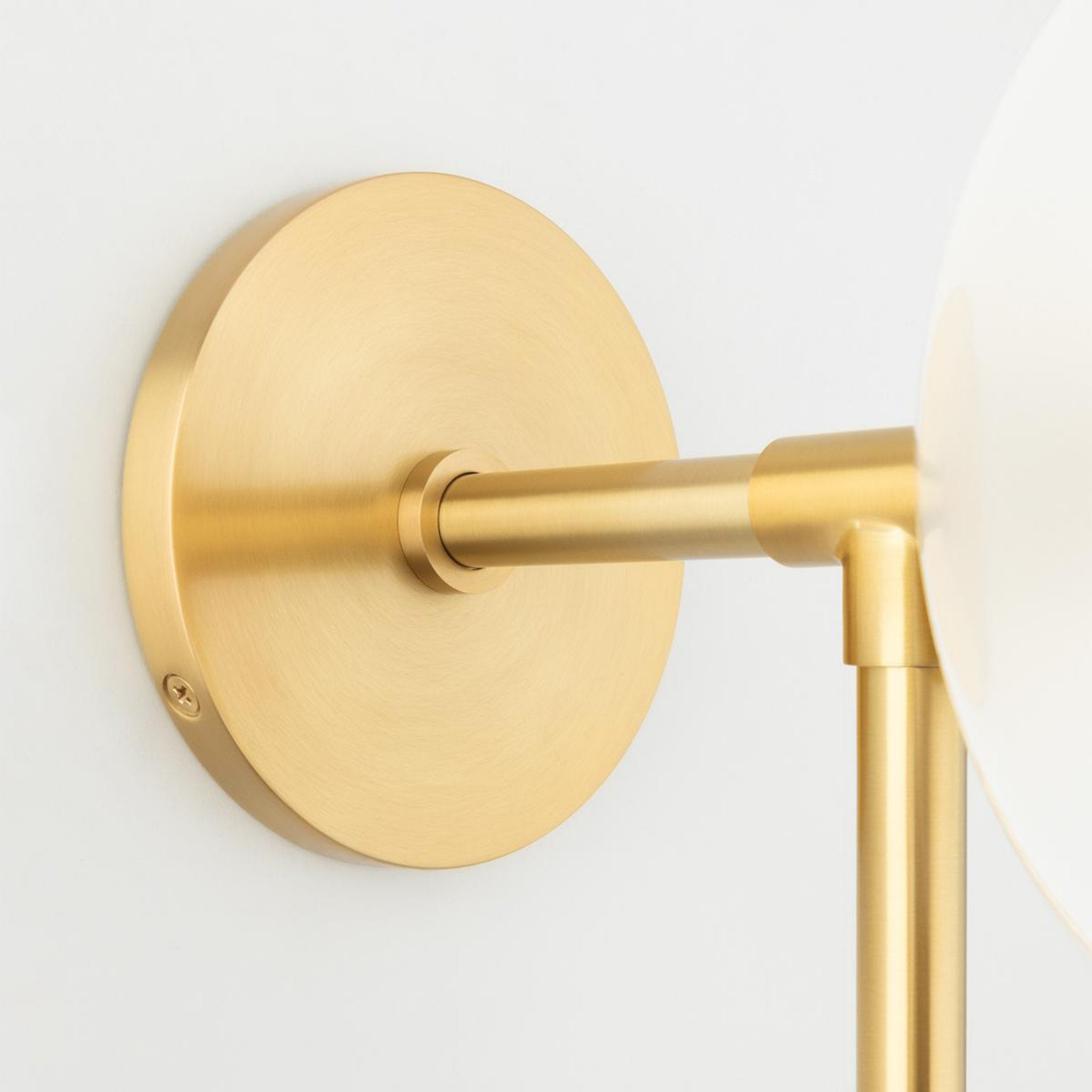 Ashleigh 2-Light Wall Sconce in Aged Brass