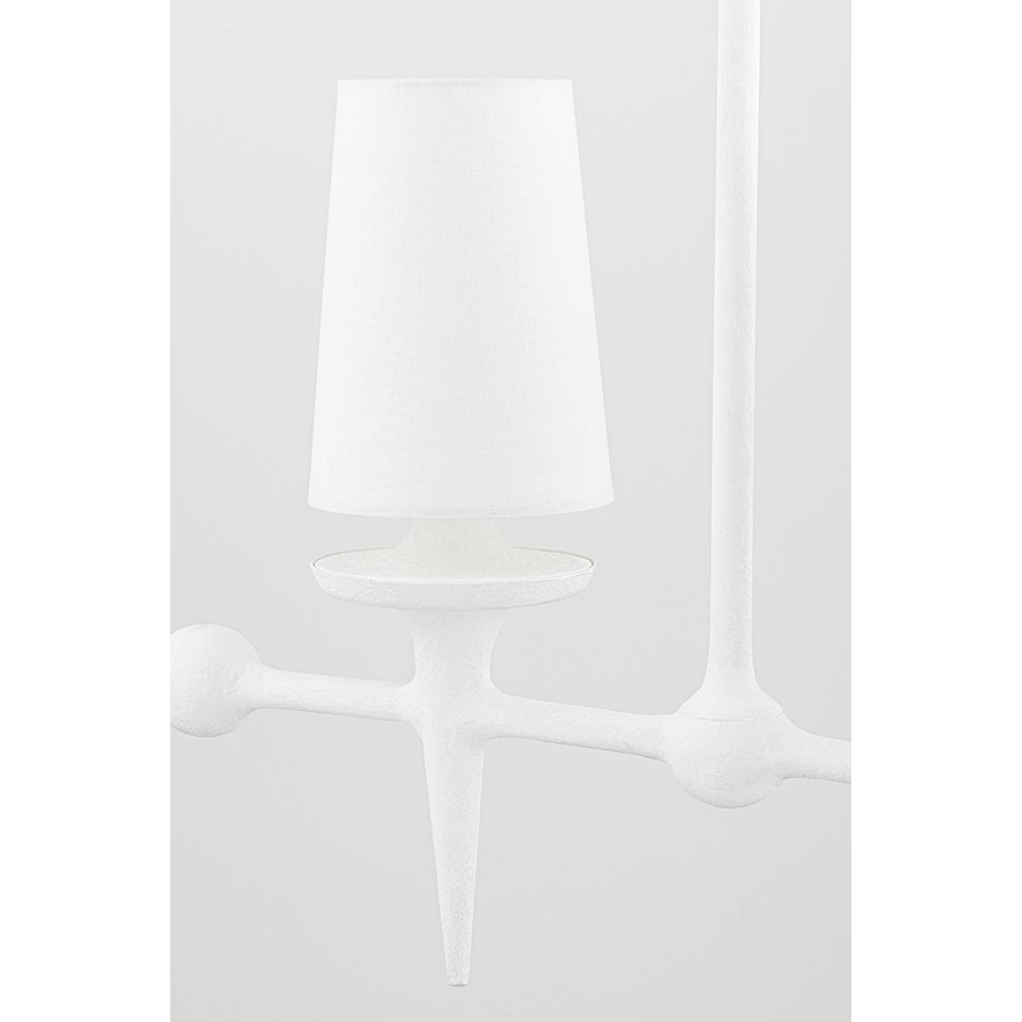 Torch 6 Light Linear in White Plaster