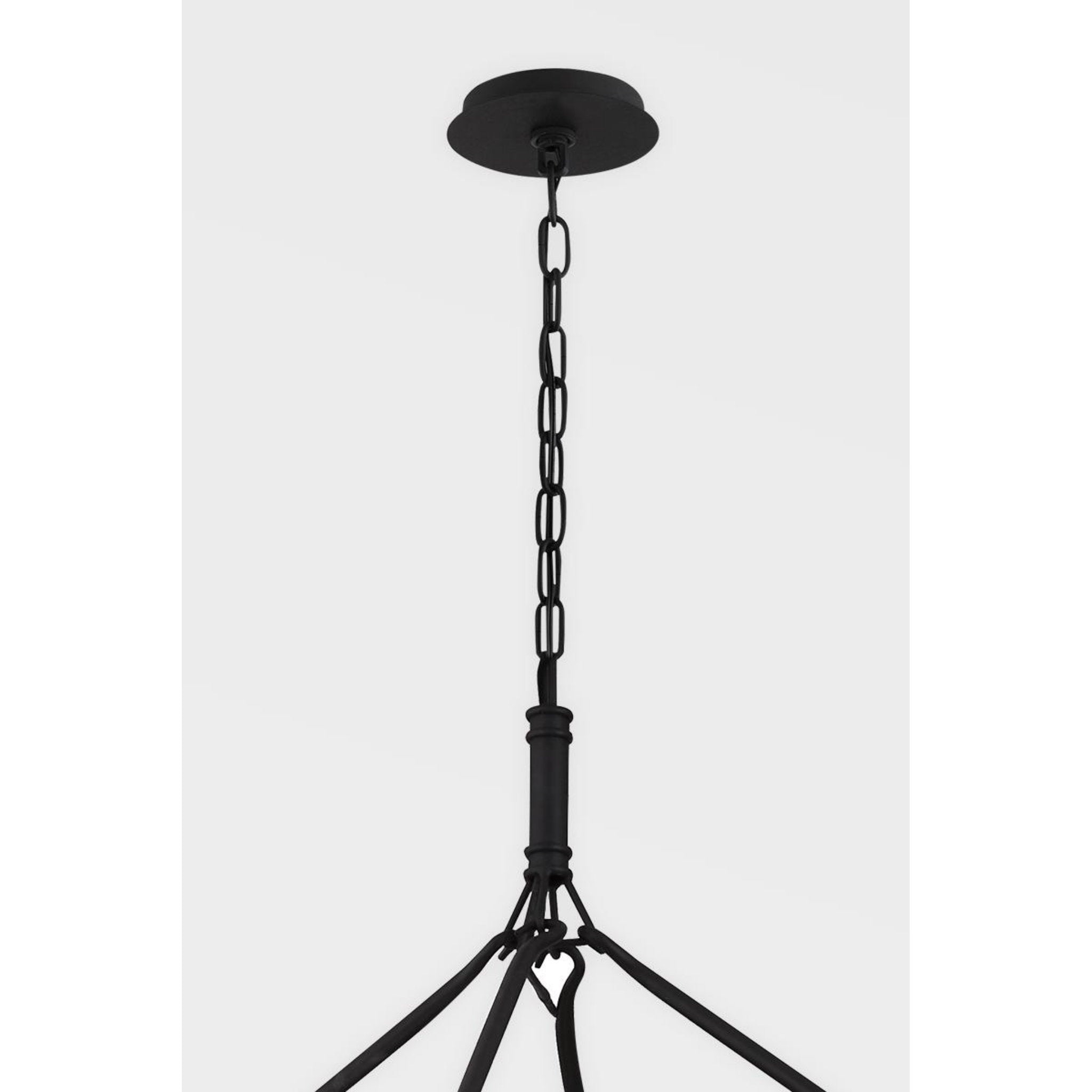 Sutton Chandelier 28-Light LED in  Textured Black L61 x W61 x H49