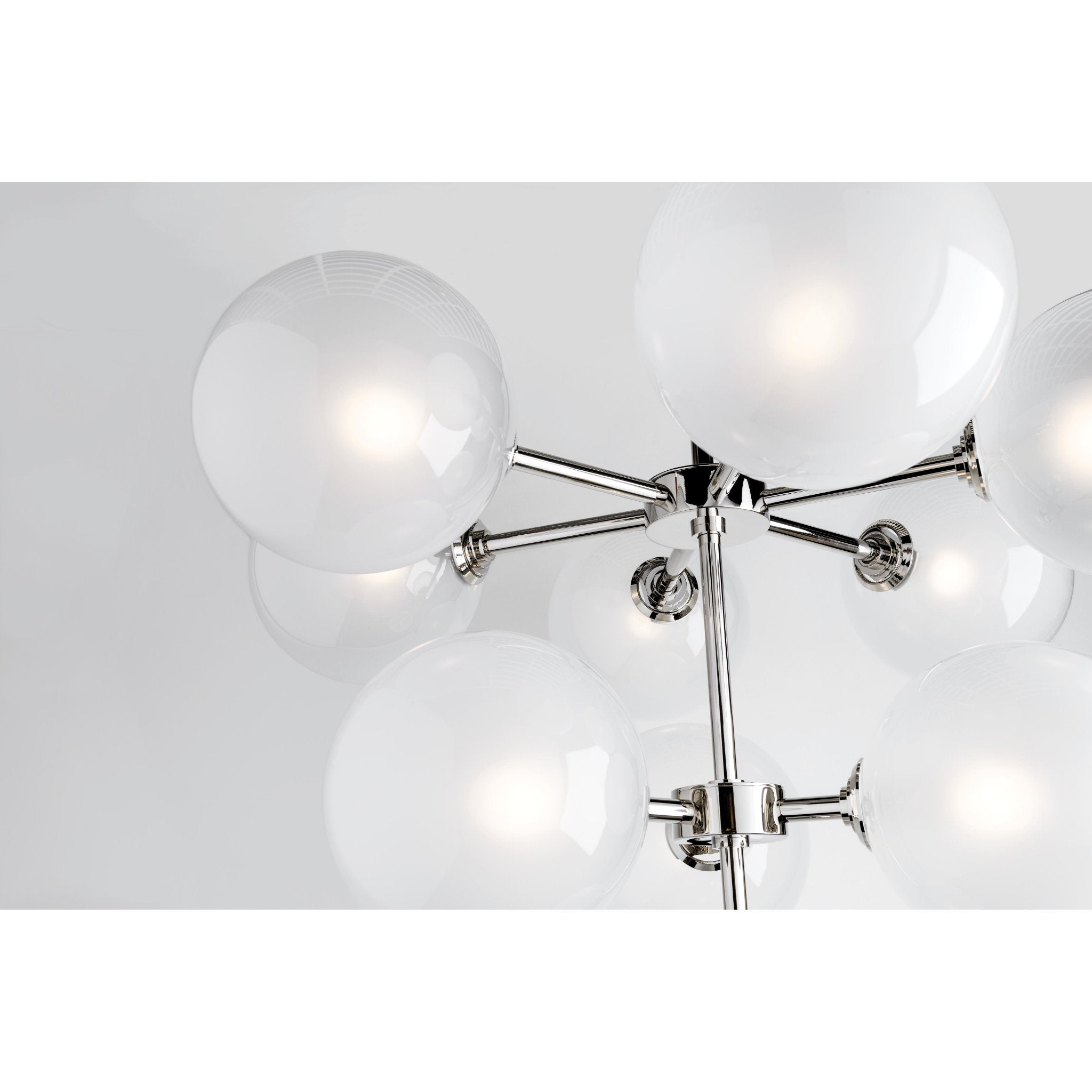 Ashleigh 10-Light Chandelier in Polished Nickel