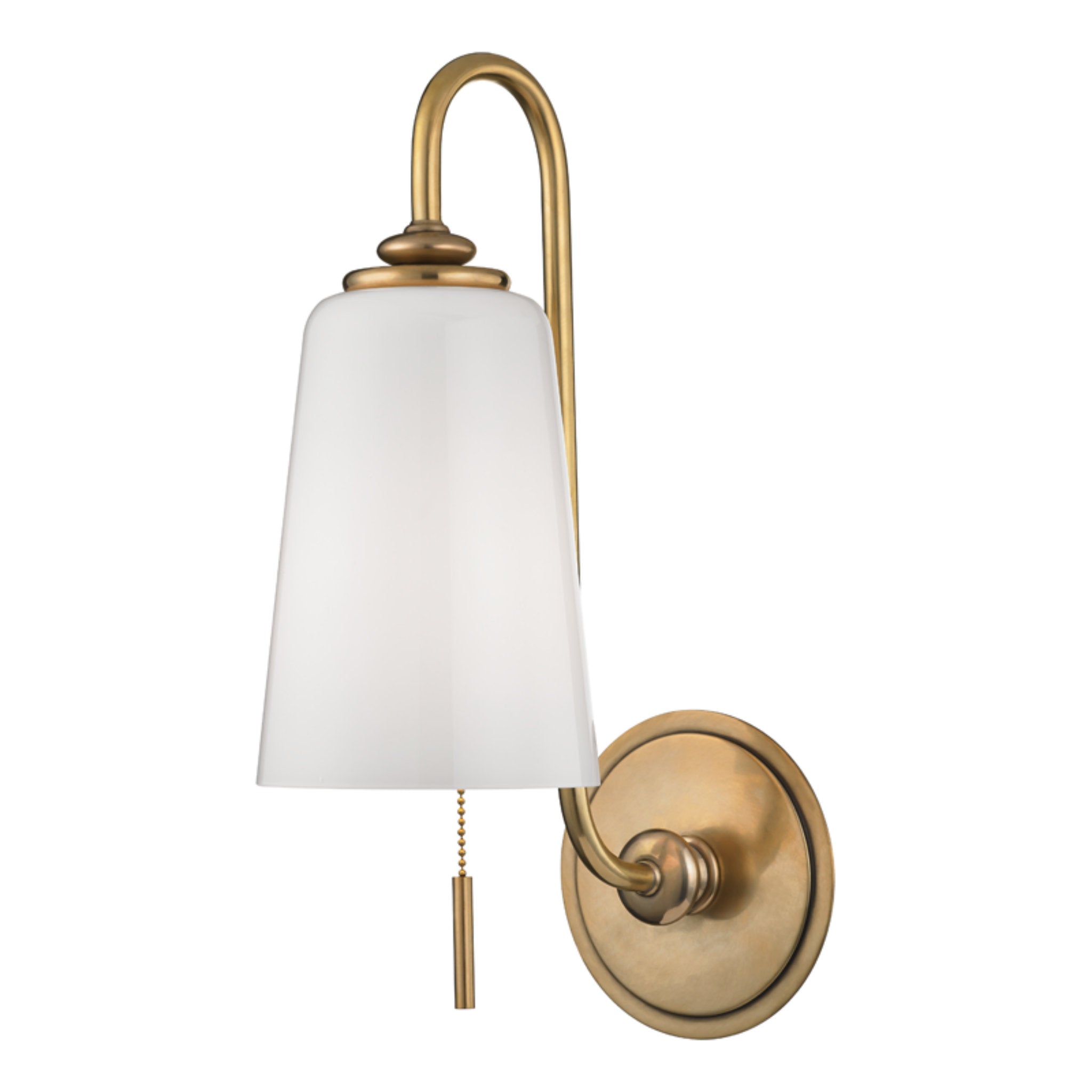 Glover 1 Light Wall Sconce in Aged Brass