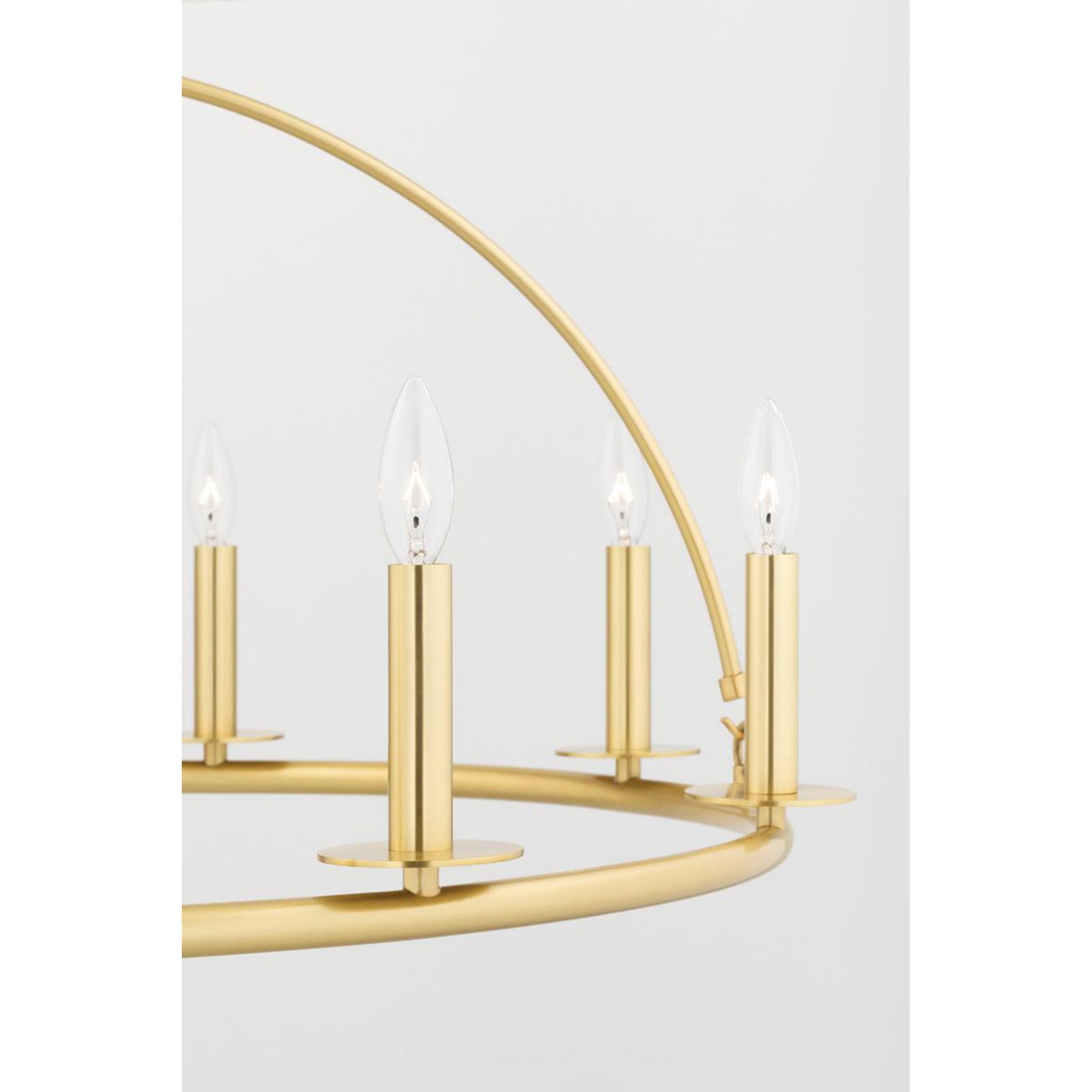 Howell 12 Light Chandelier in Aged Brass